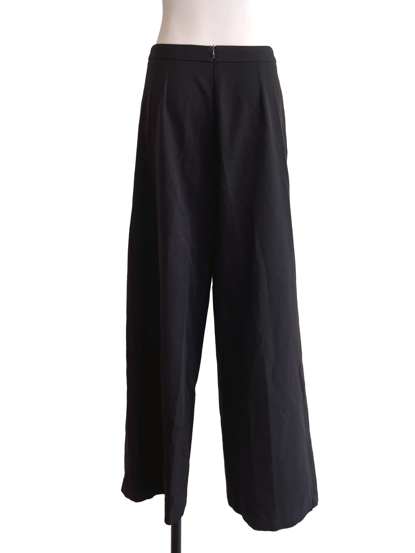 Onyx Black Casual Pants