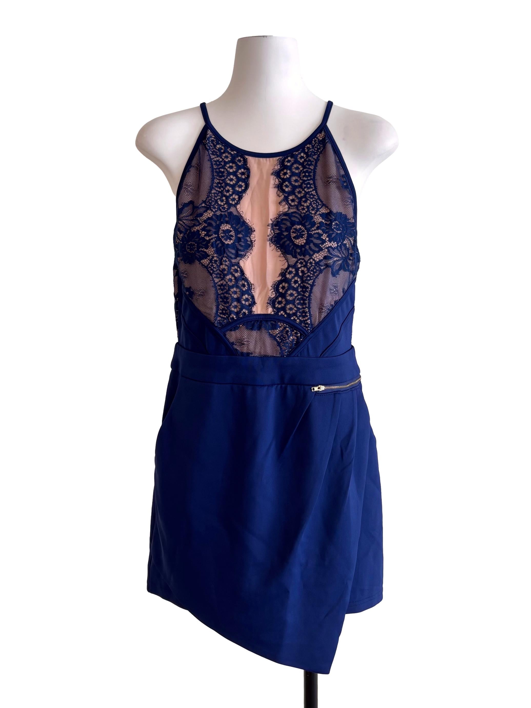 Admiral Blue Lace Romper TCL