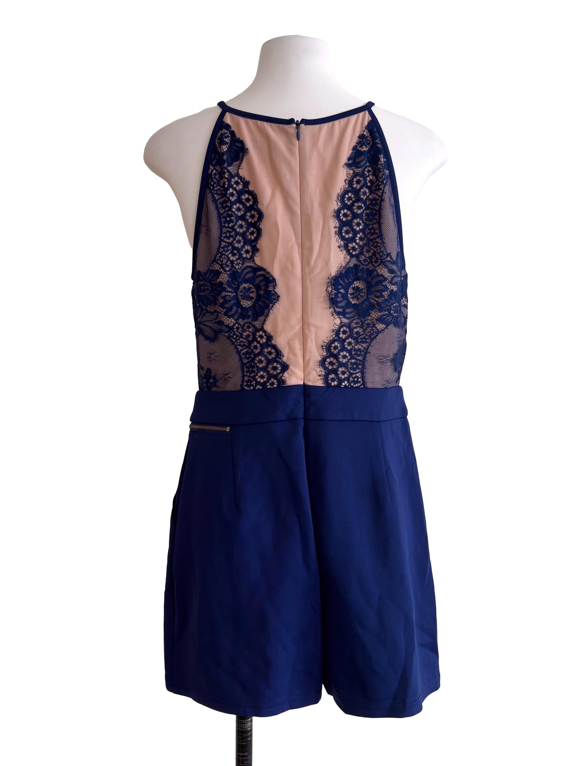 Admiral Blue Lace Romper TCL