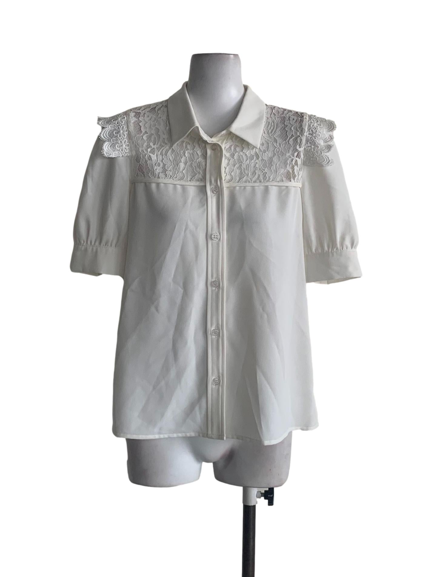 White Button Up Top