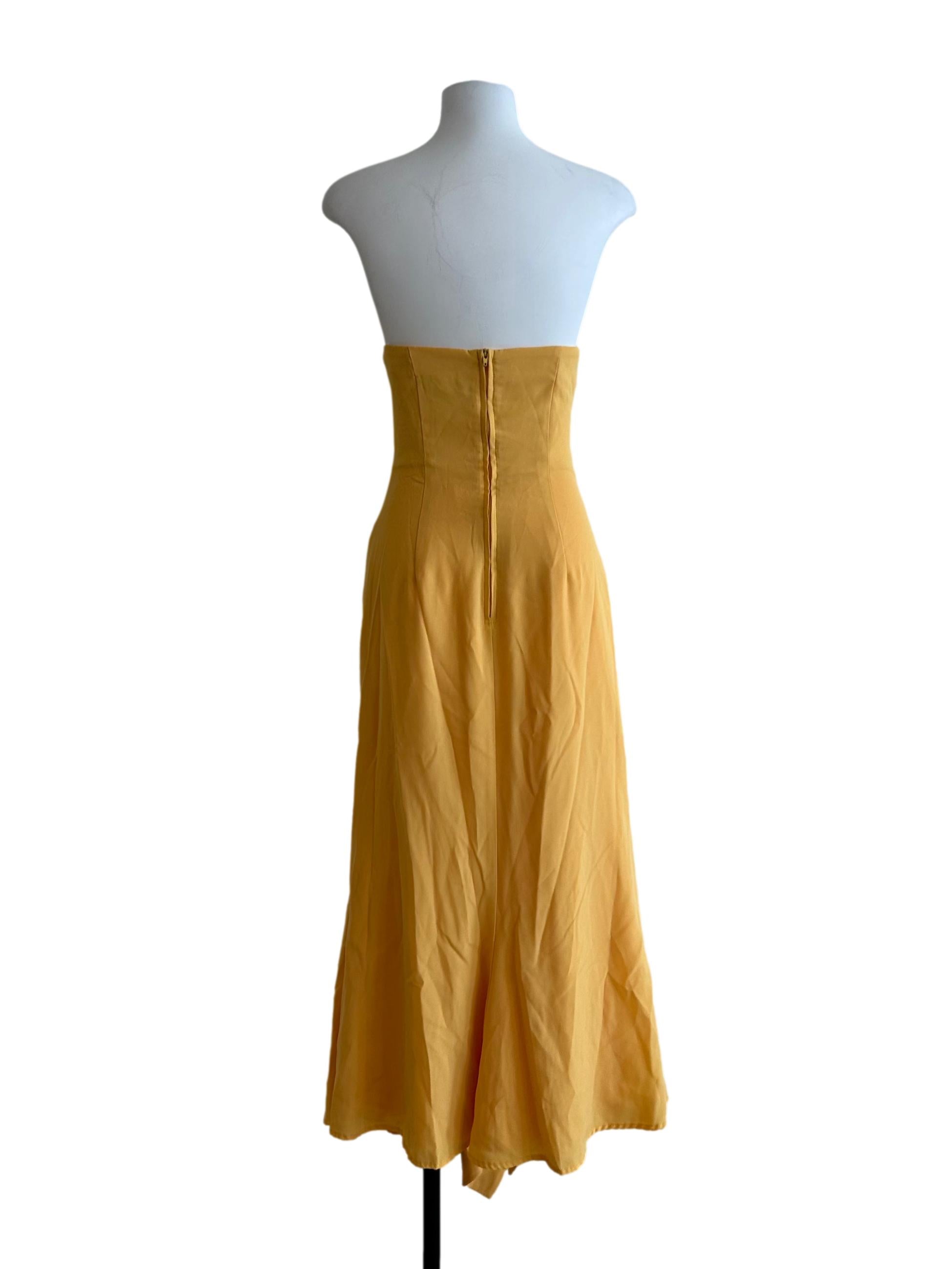 Bumblebee Yellow Ruffle Dress