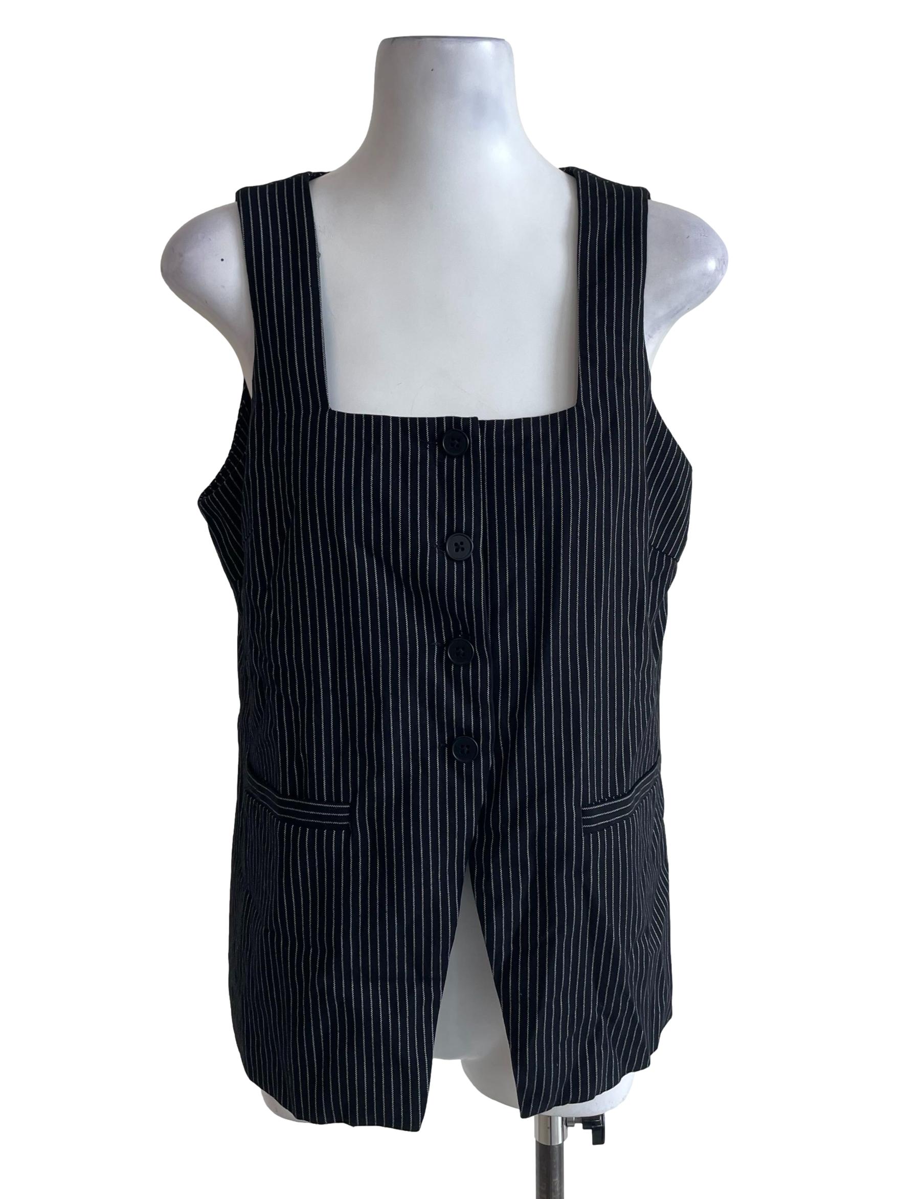 Black Striped Jumper Dress