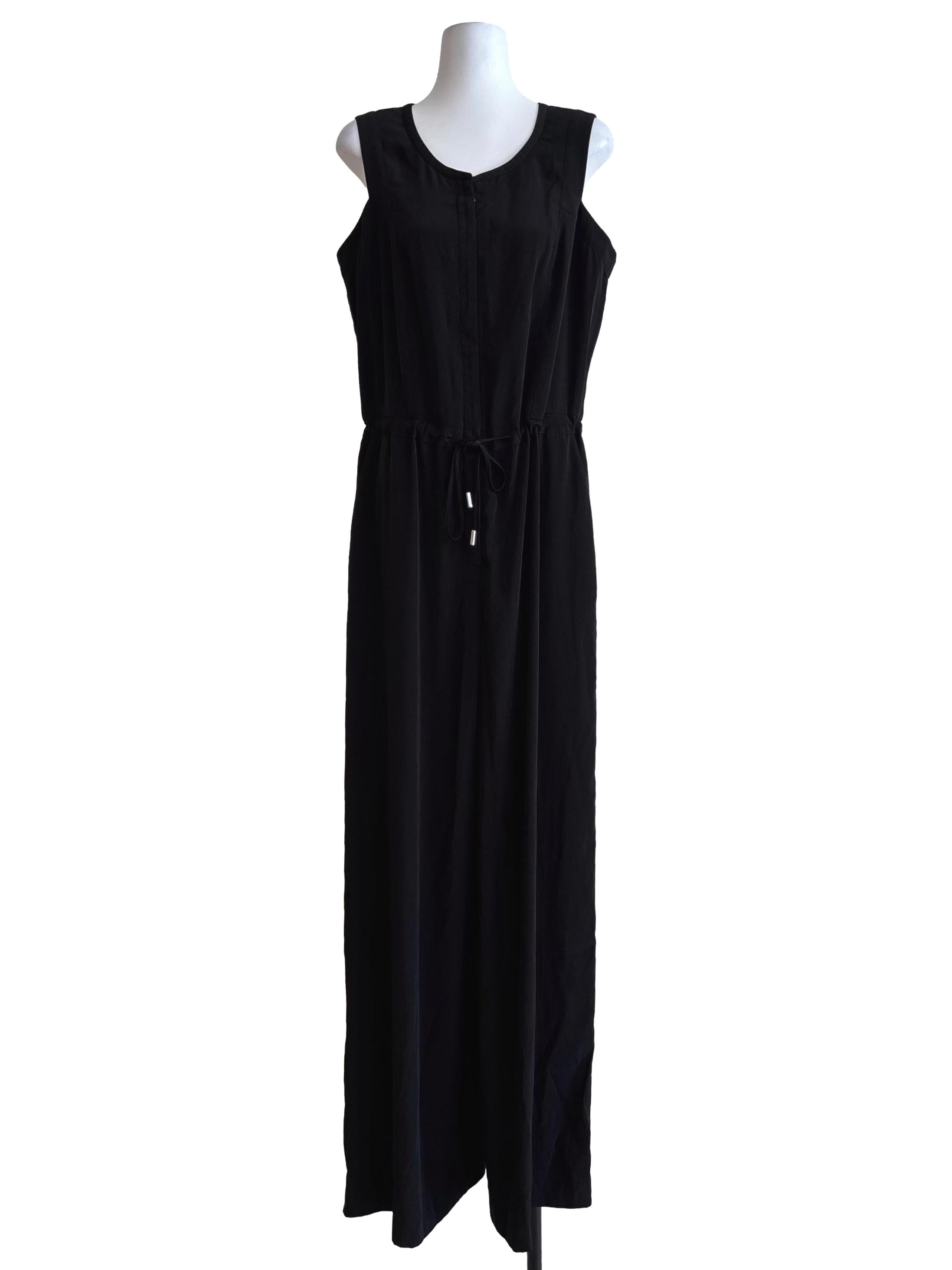 Black Sleeveless Soft Jumpsuit