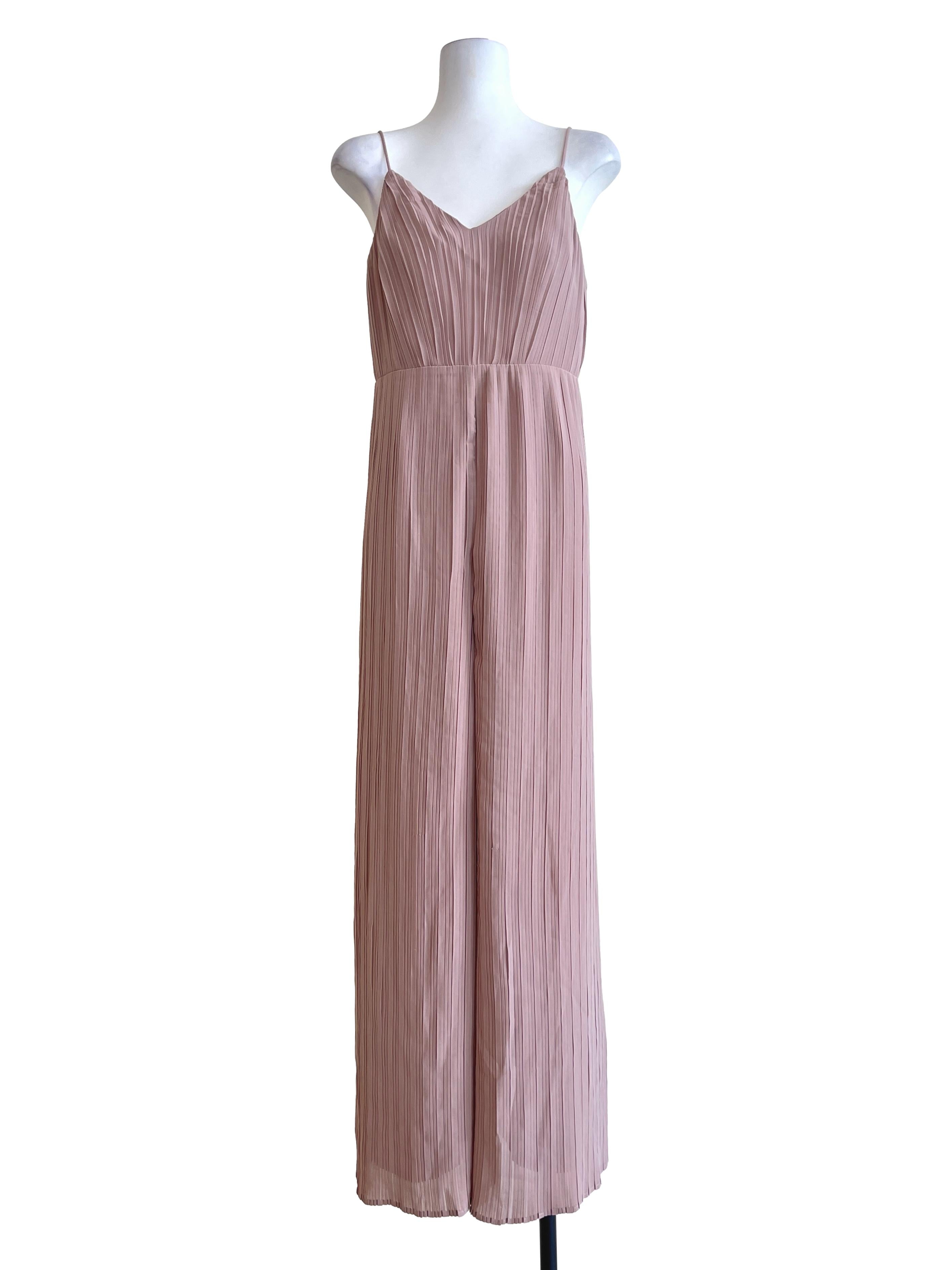 Salmon Pink Sweetheart Jumpsuit