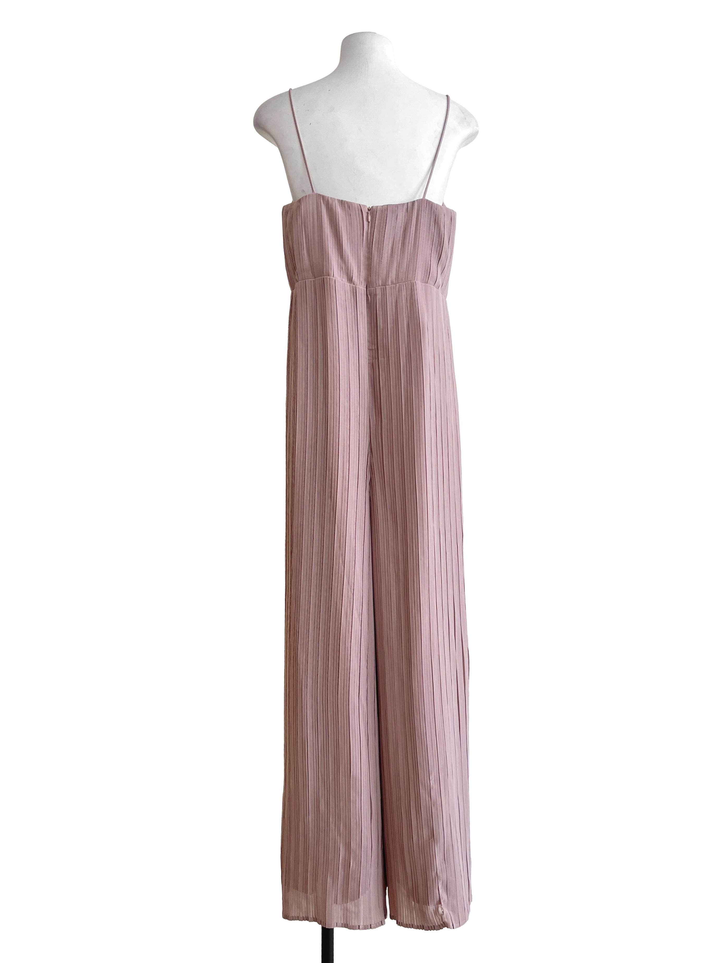 Salmon Pink Sweetheart Jumpsuit