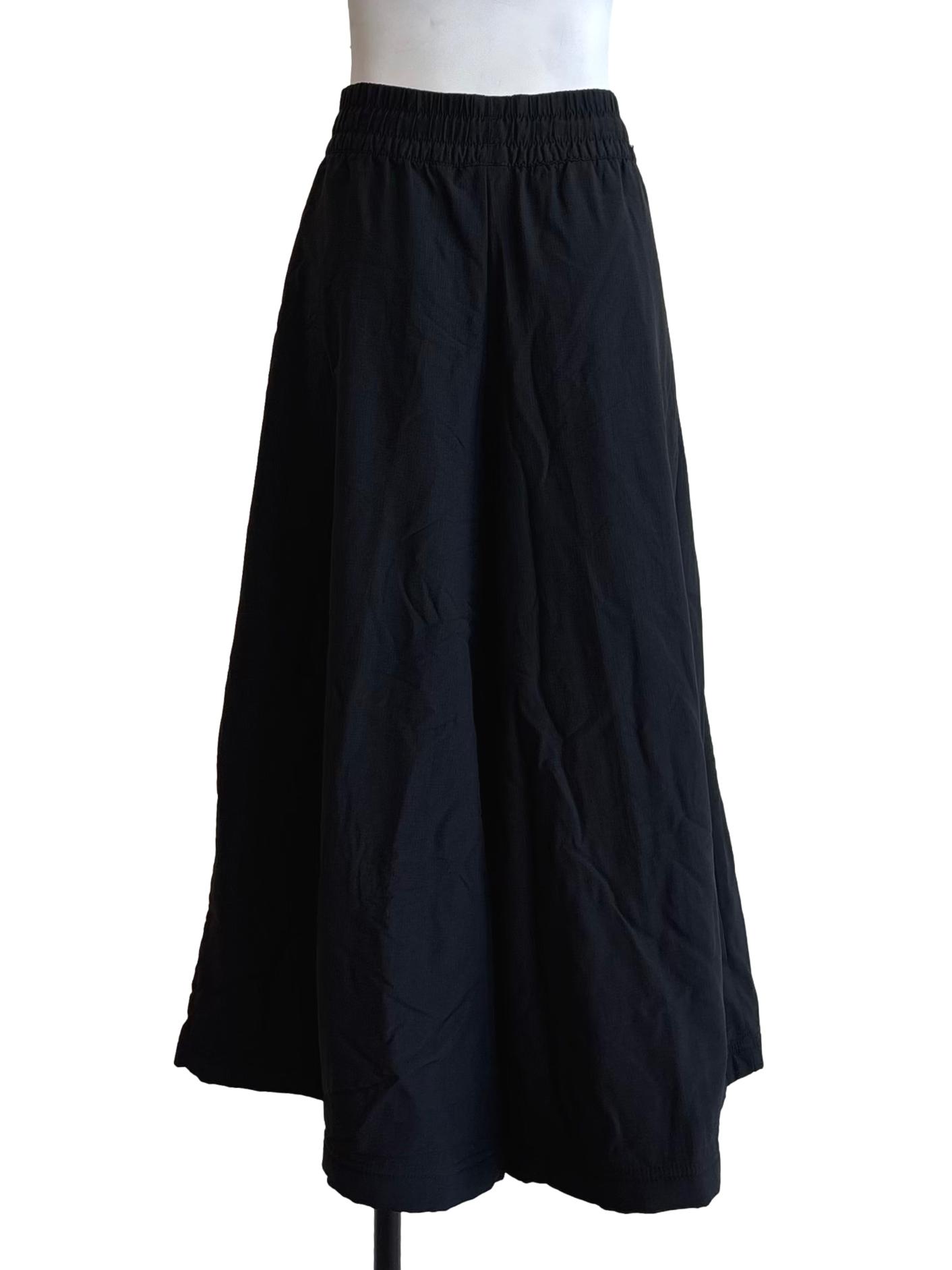 Black Relaxed Wide Leg Pants