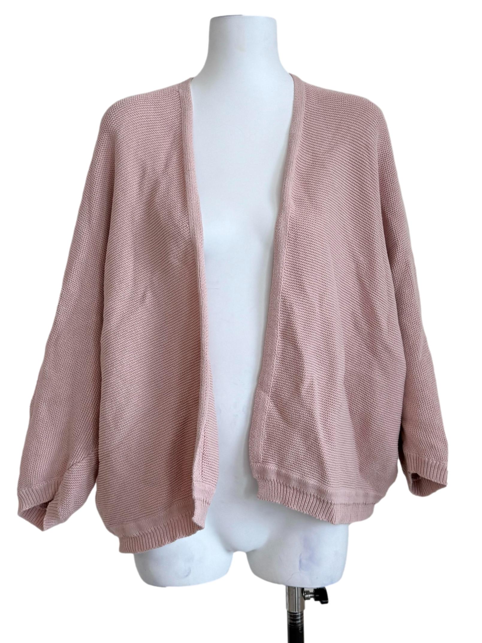 Rose Pink Batwing Cardigan