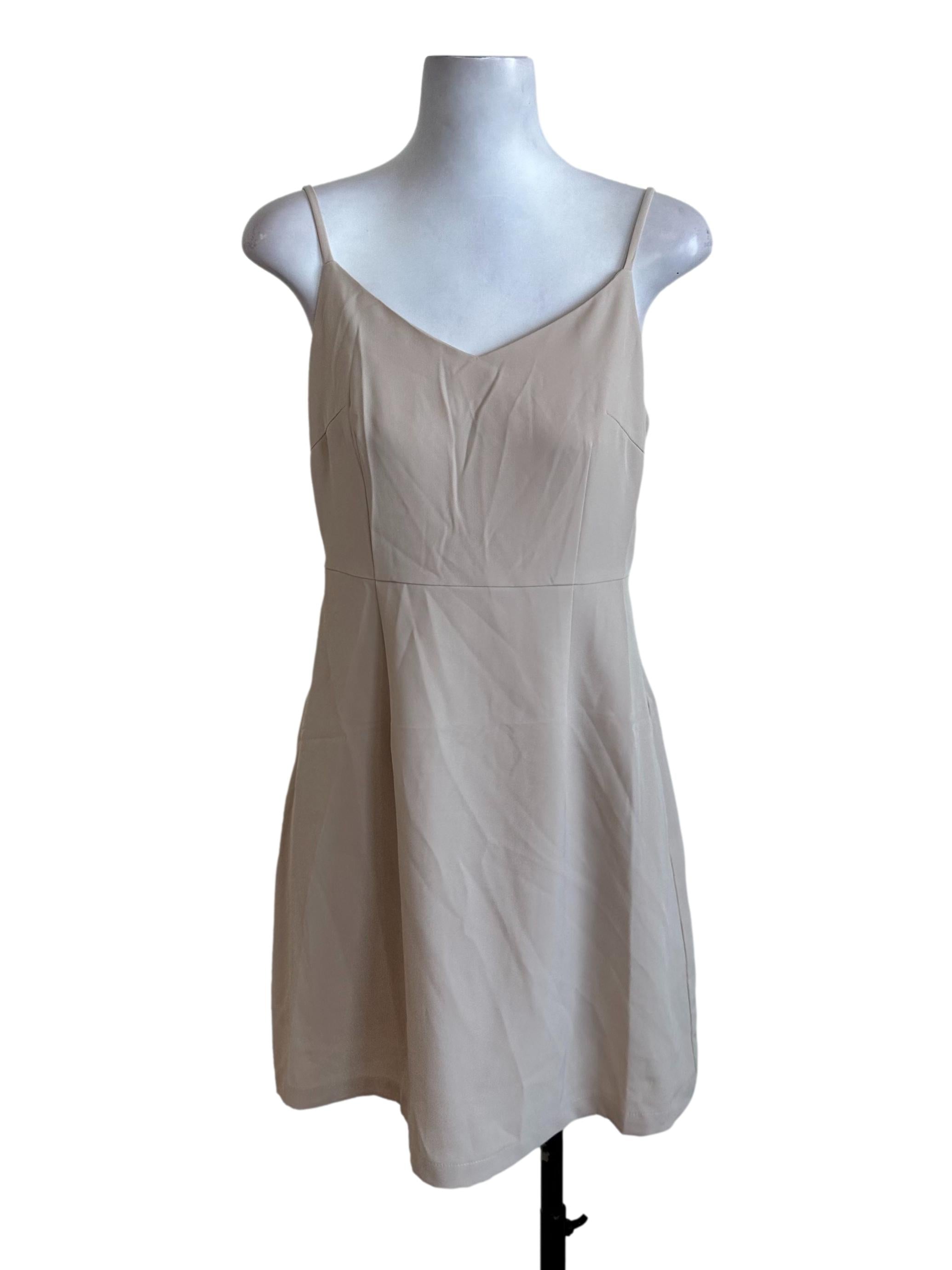 Light Beige A Line Dress
