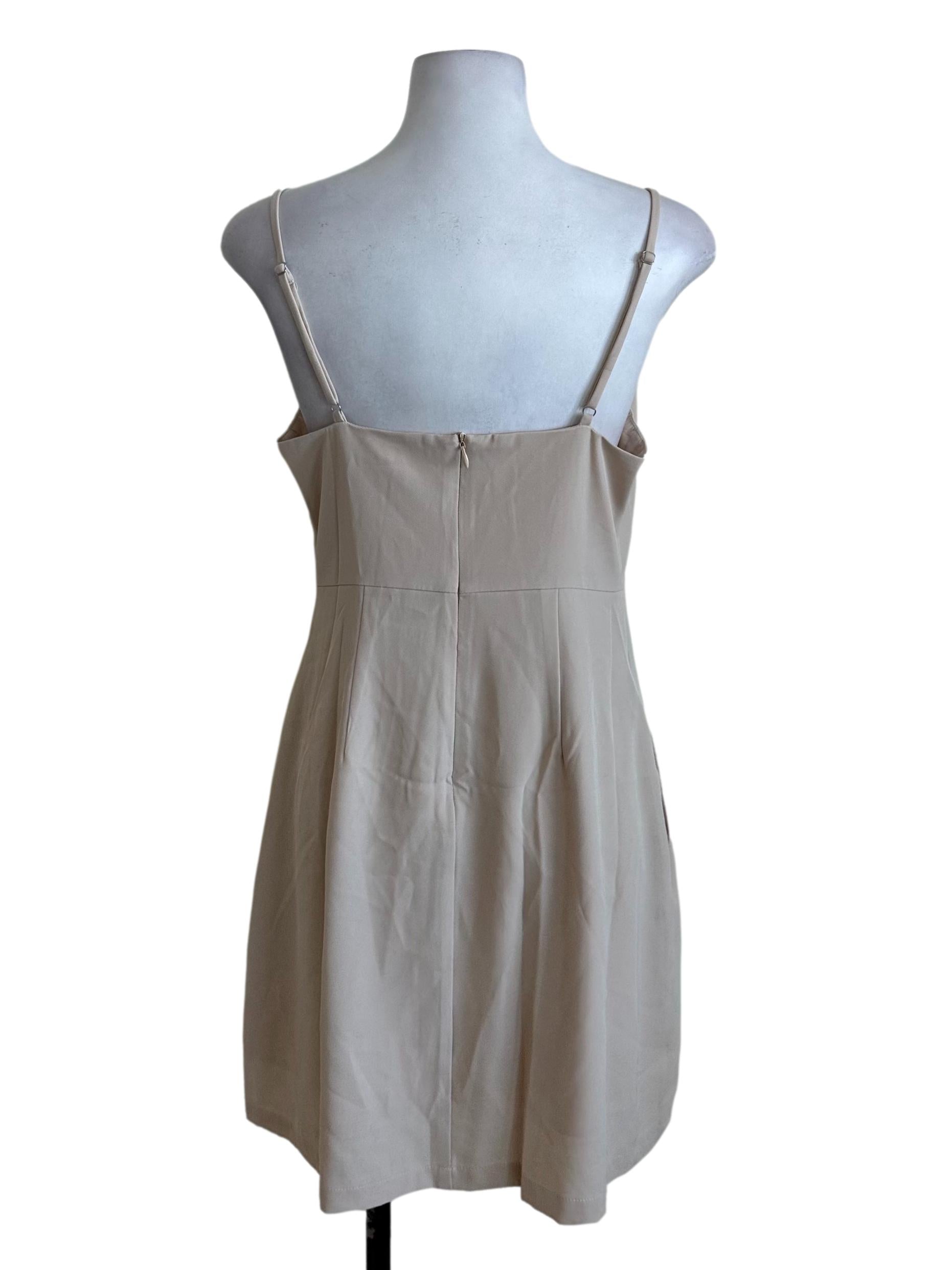 Light Beige A Line Dress