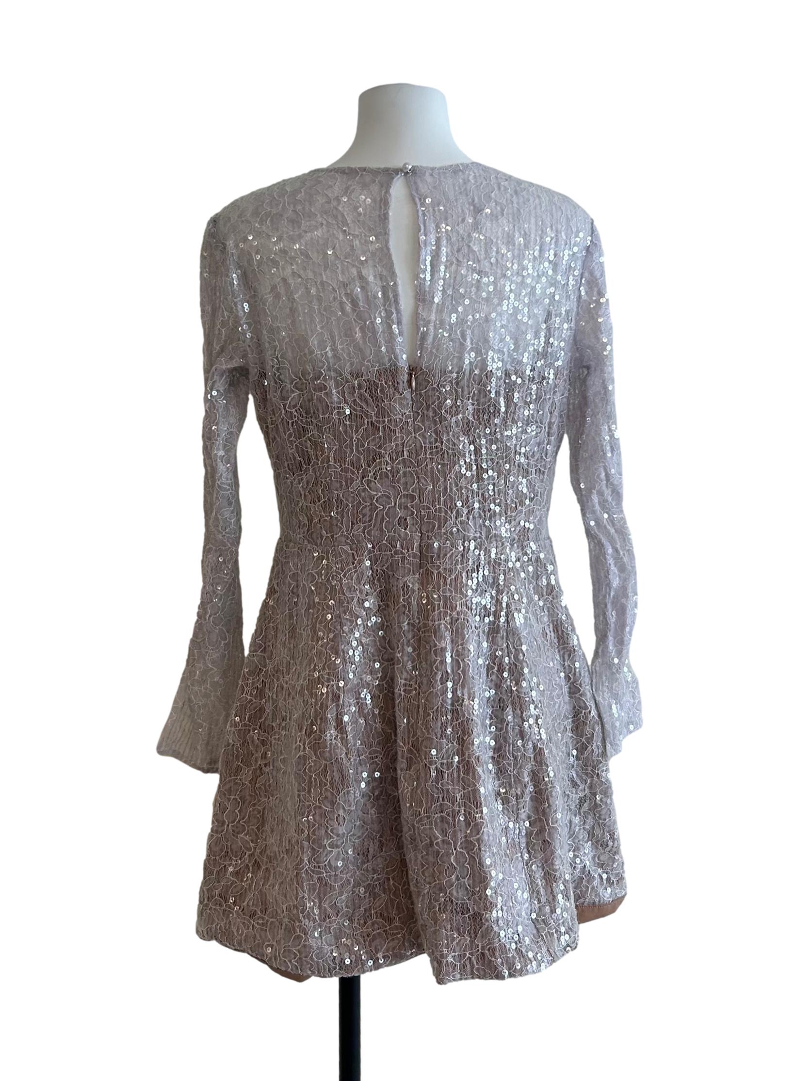 Periwinkle Purple Beads Dress