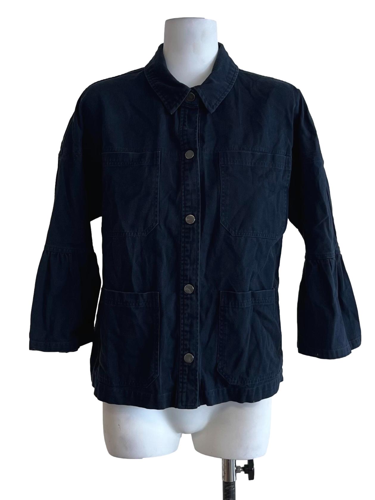 Aegean Blue Wing Collar Blouse