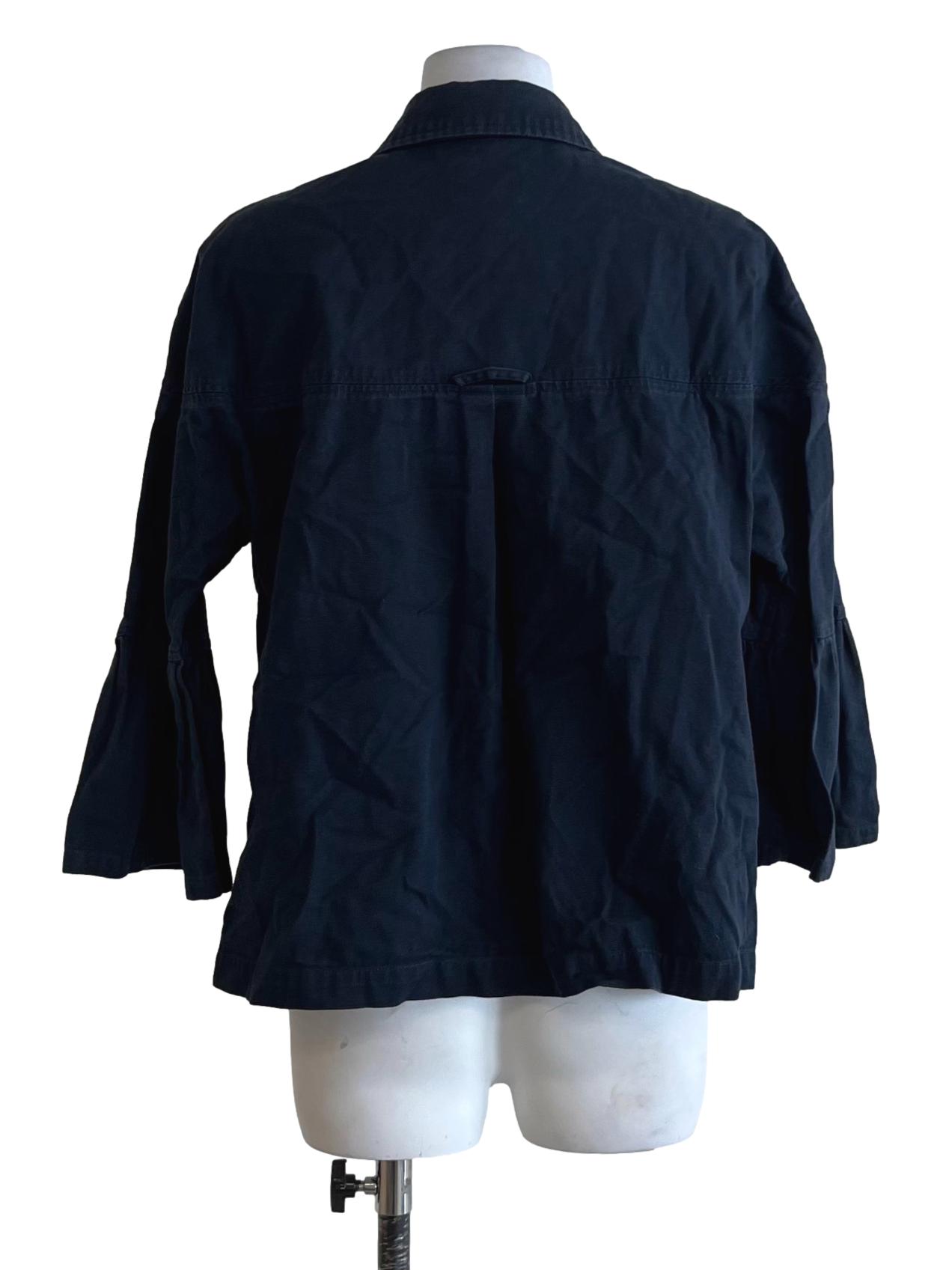 Aegean Blue Wing Collar Blouse