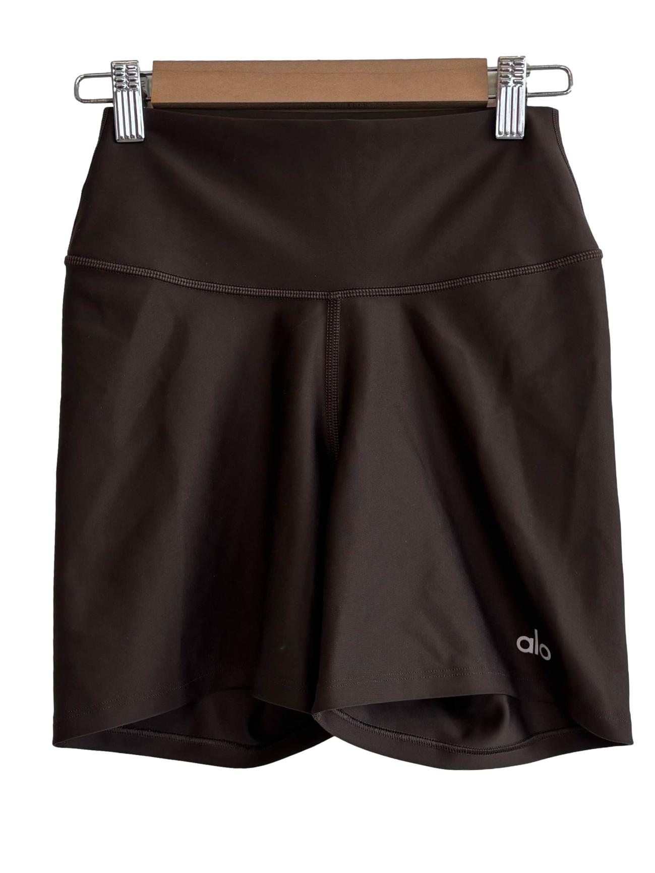 Mocha Brown Biker Shorts