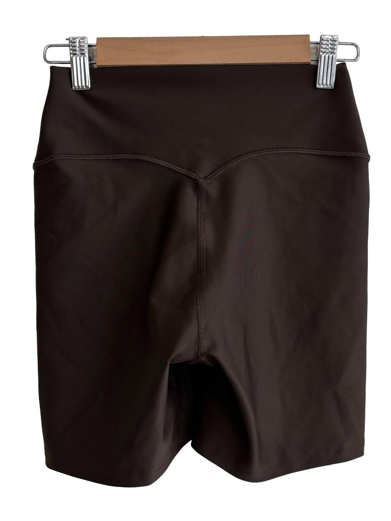 Mocha Brown Biker Shorts