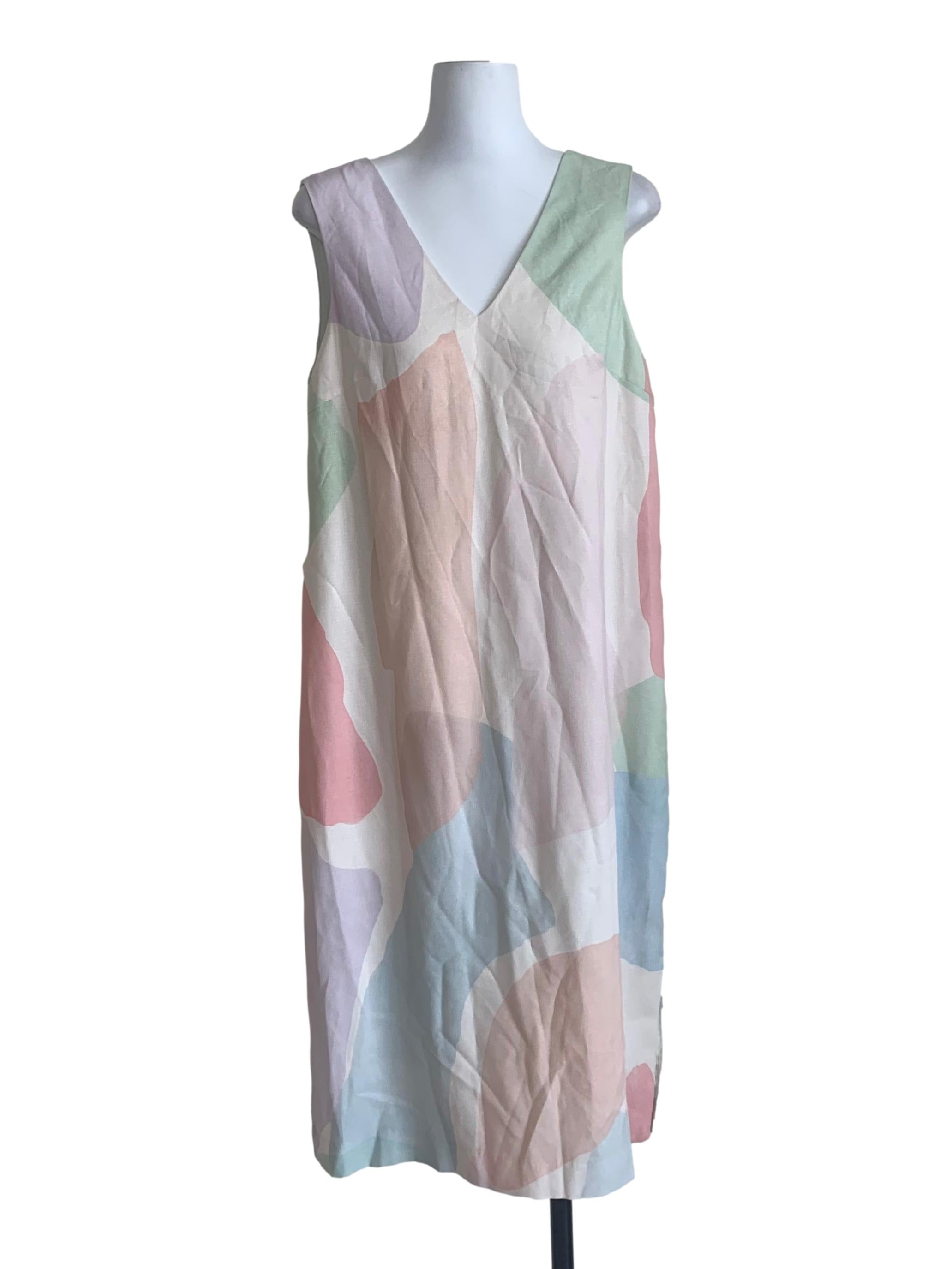 Beige Multicolour Tunic Dress