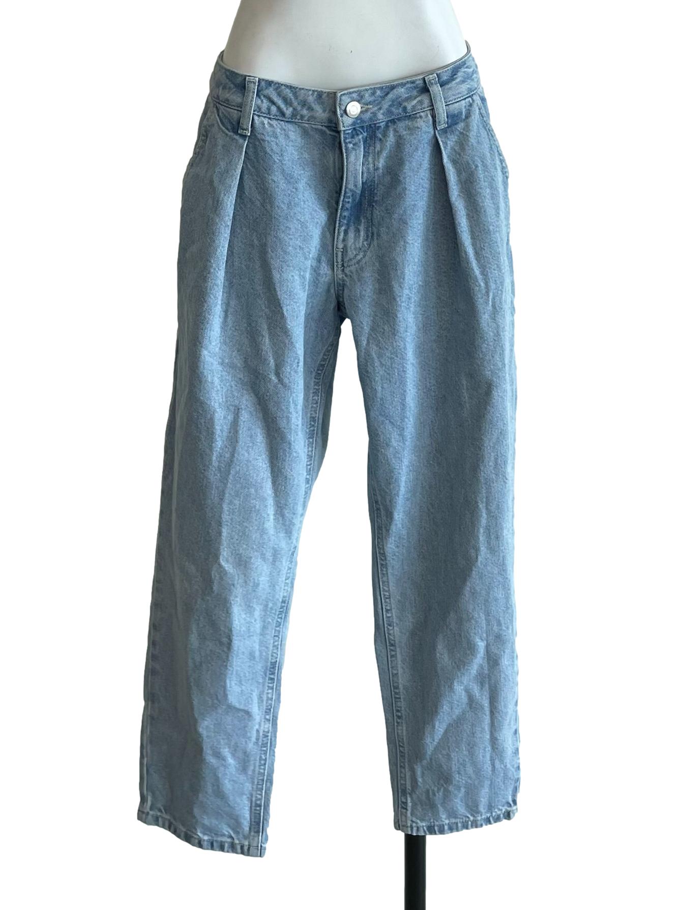 Light Blue Fit Ankle Jeans