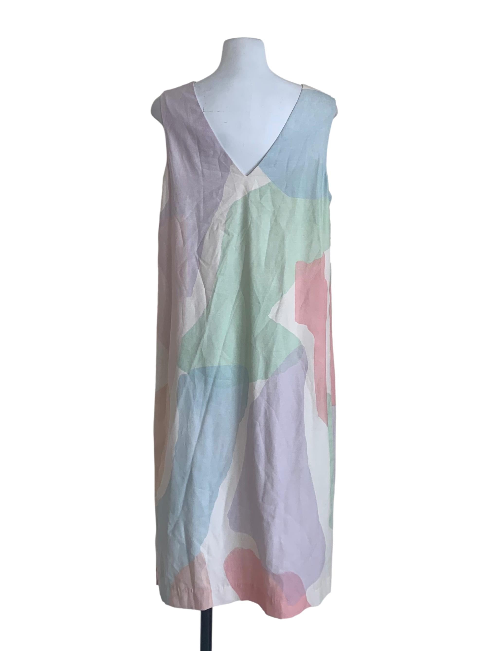 Beige Multicolour Tunic Dress