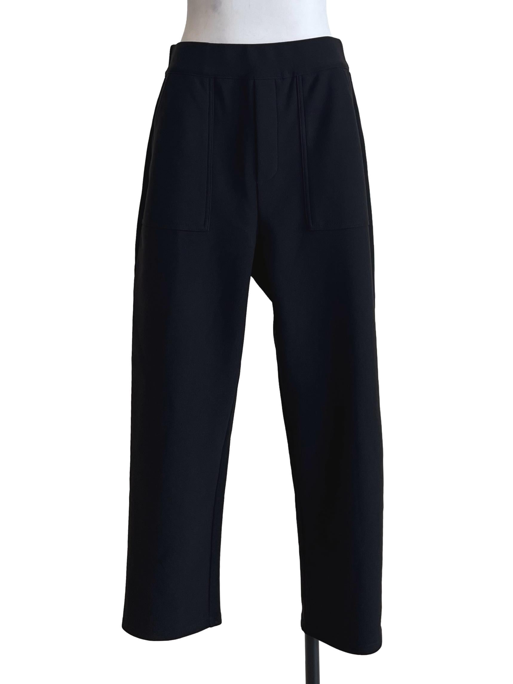 Pitch Black Straight Pants
