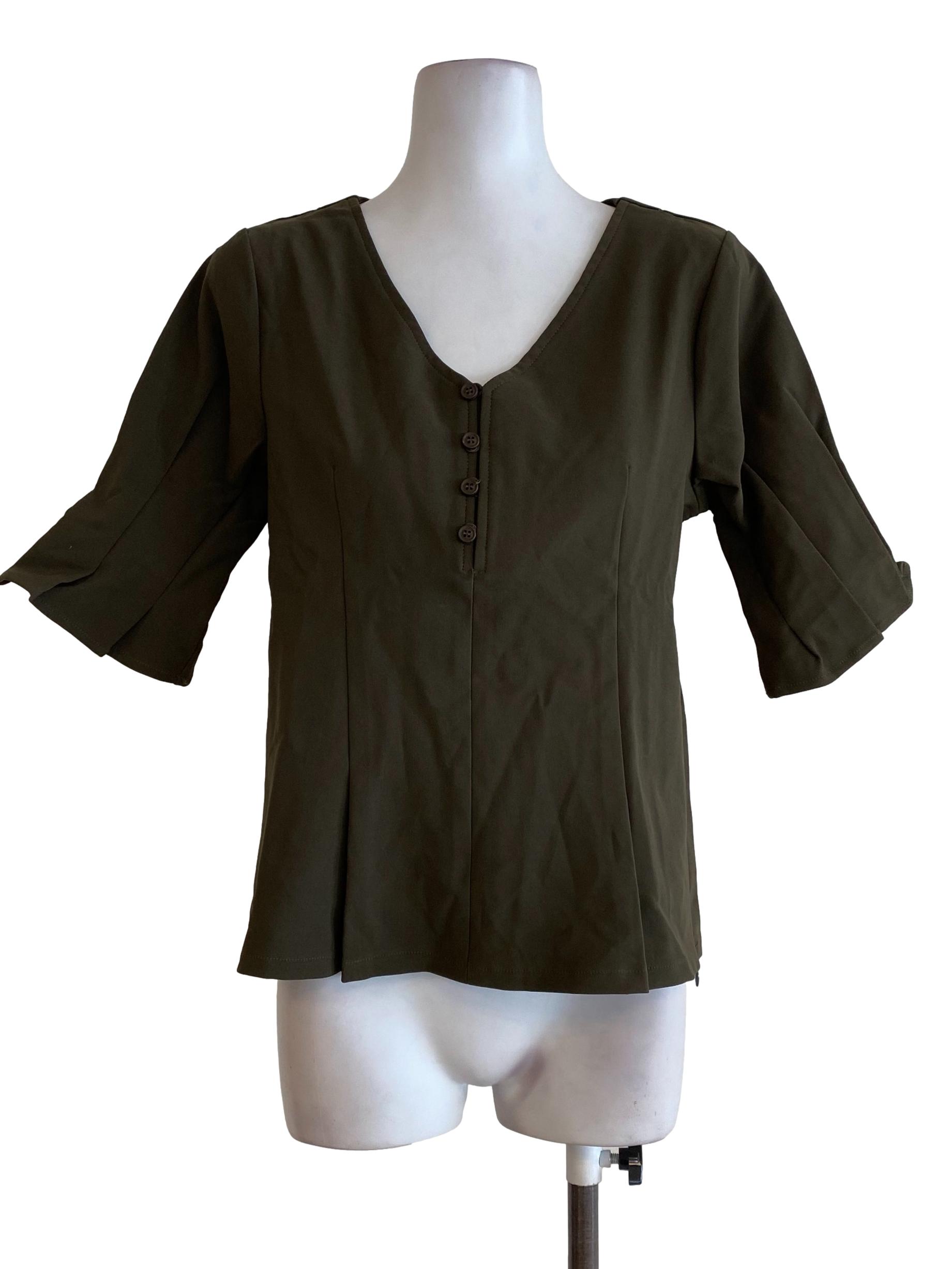 Army Green Blouse