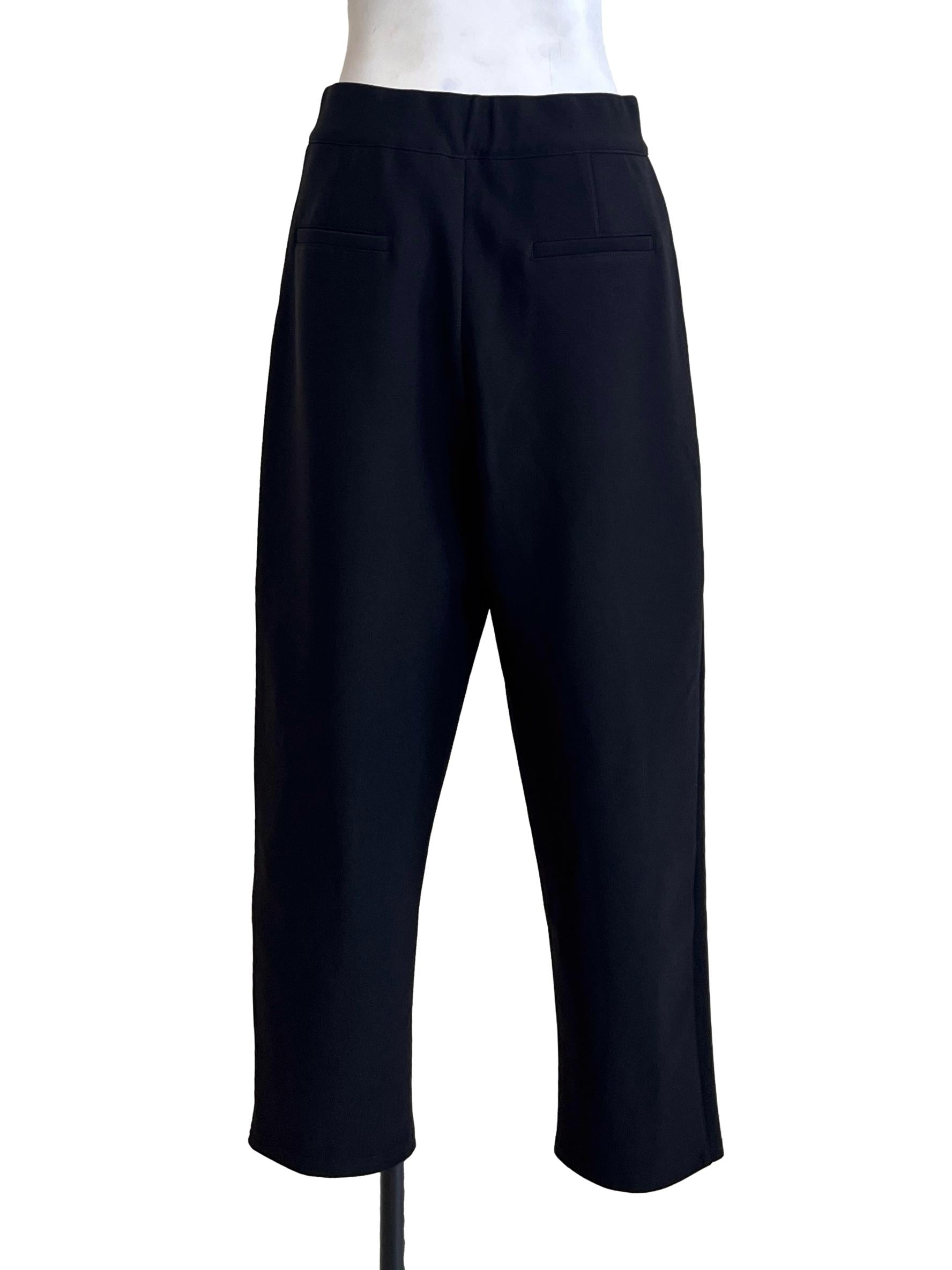 Pitch Black Straight Pants