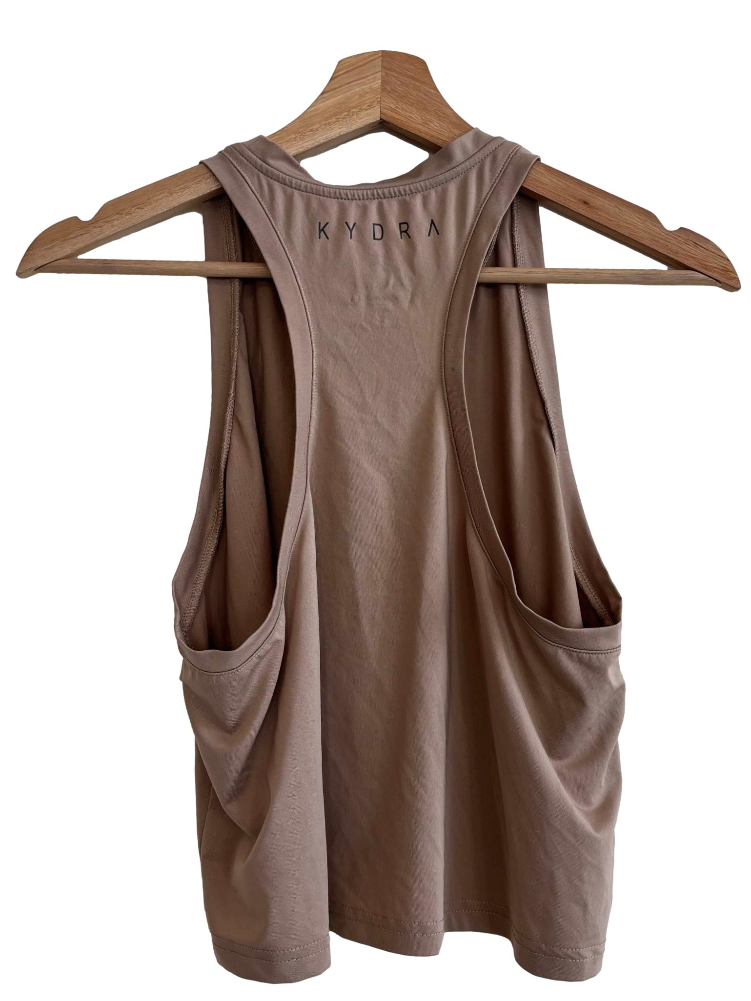 Buff Brown Layered Tank Top