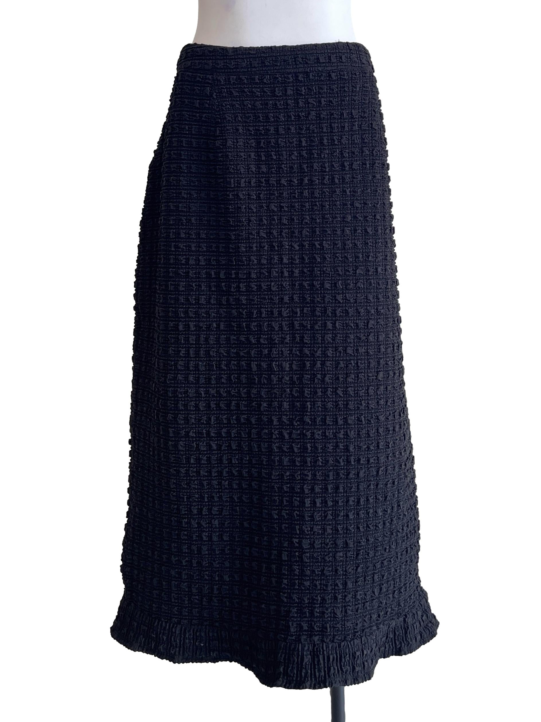 Ink Black Pencil Skirt