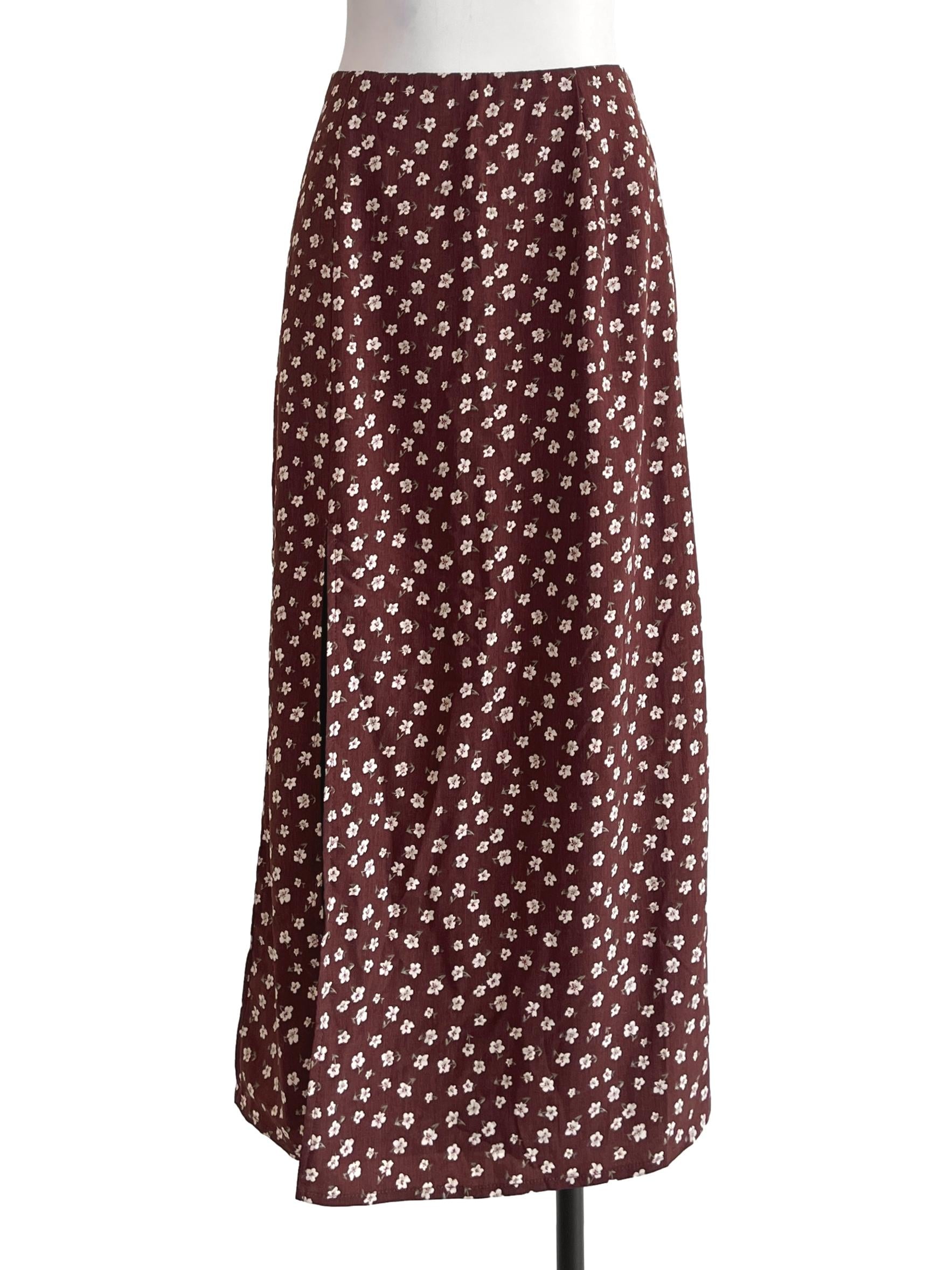 Gingerbread Brown A-Line Skirt