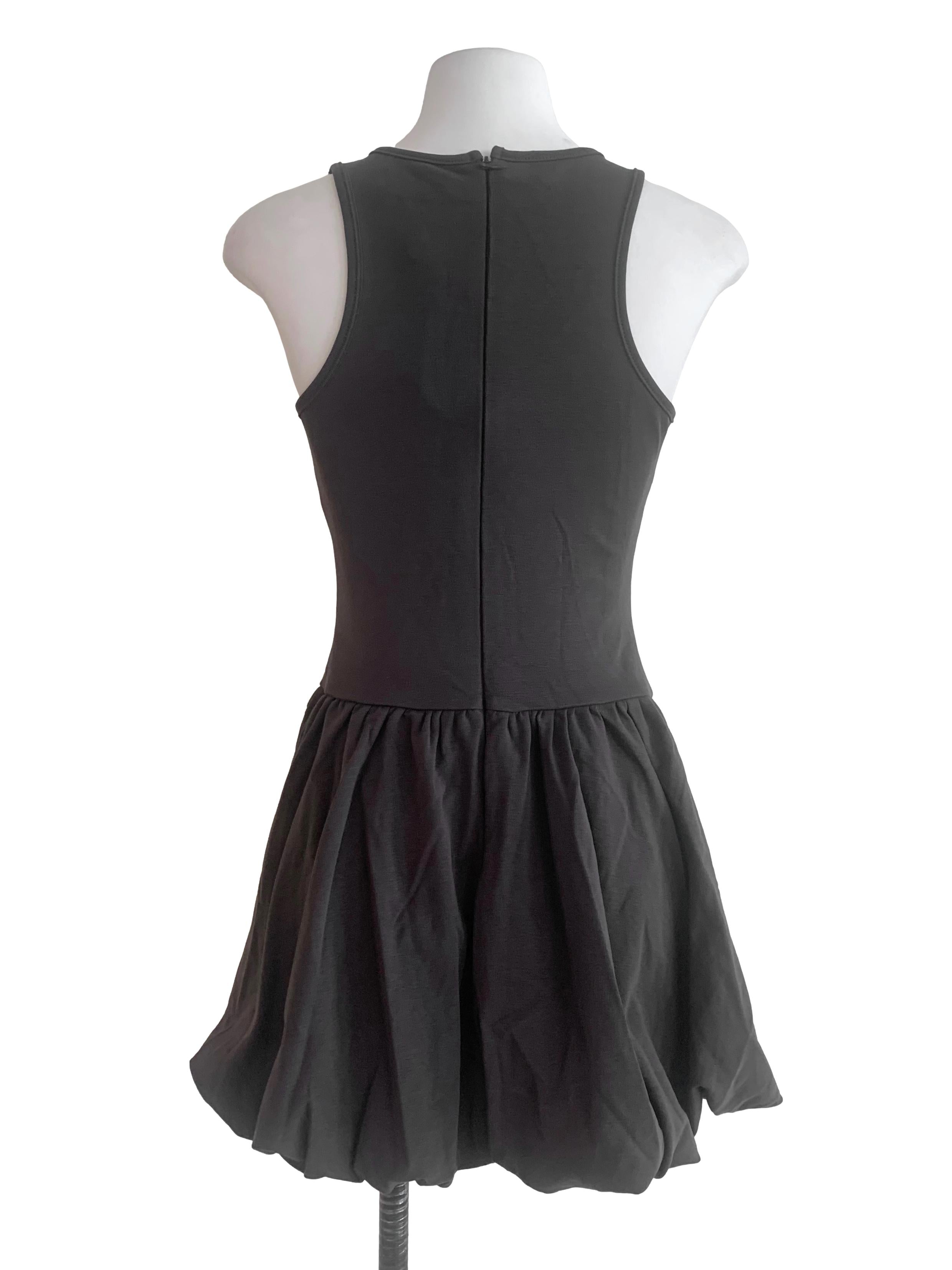 Ash Grey Balloon Dress