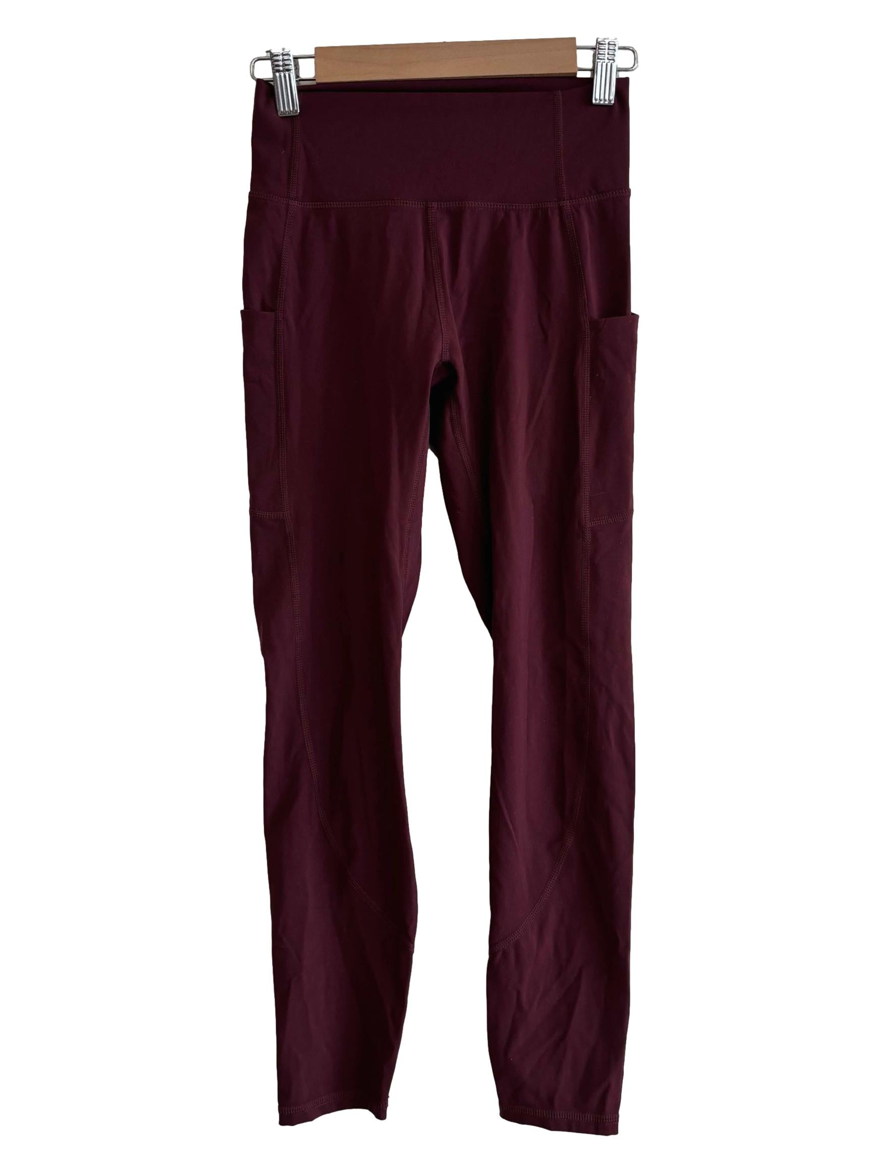Maroon Workout Tights