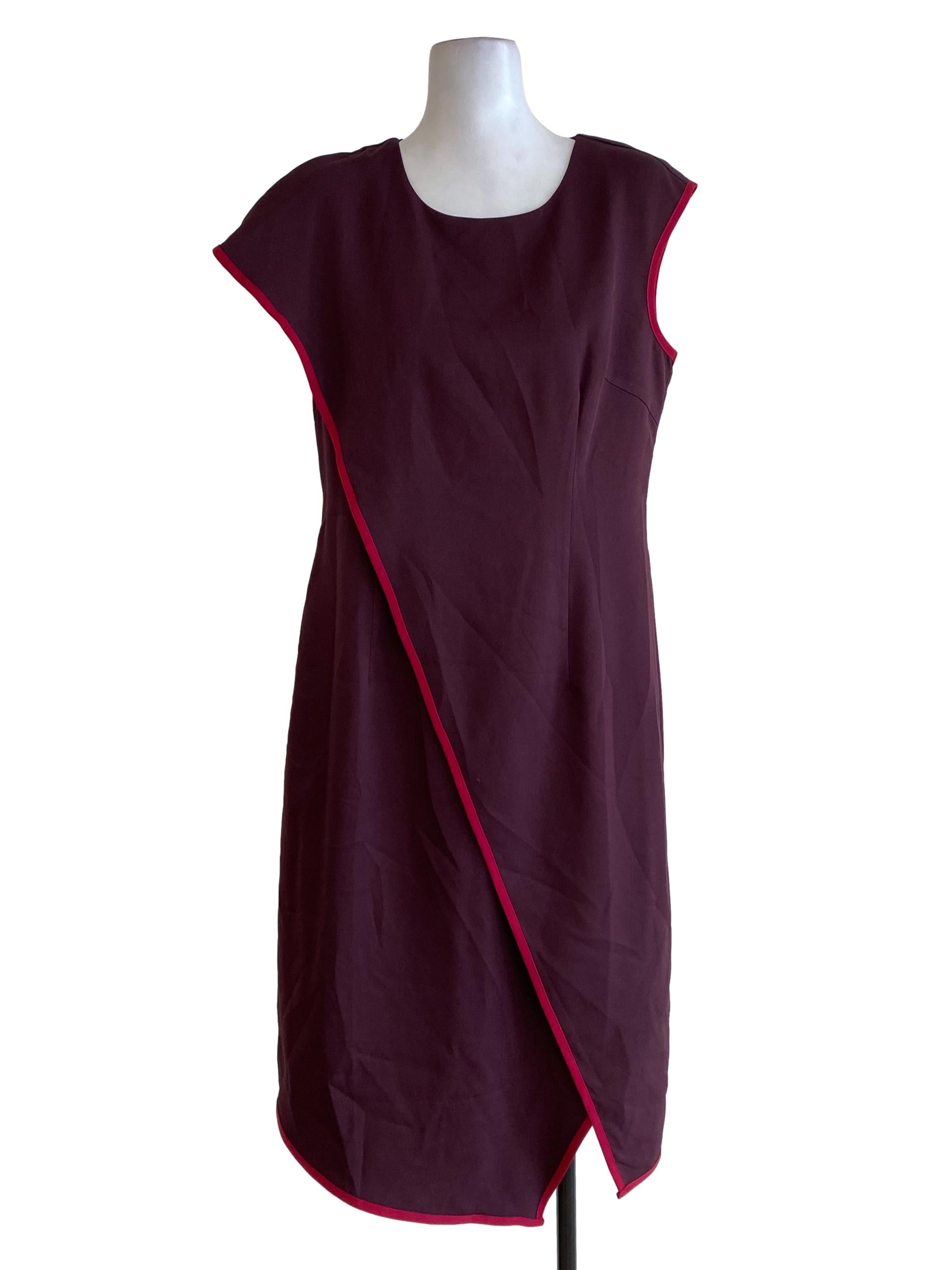 Grape Overlapped Dress