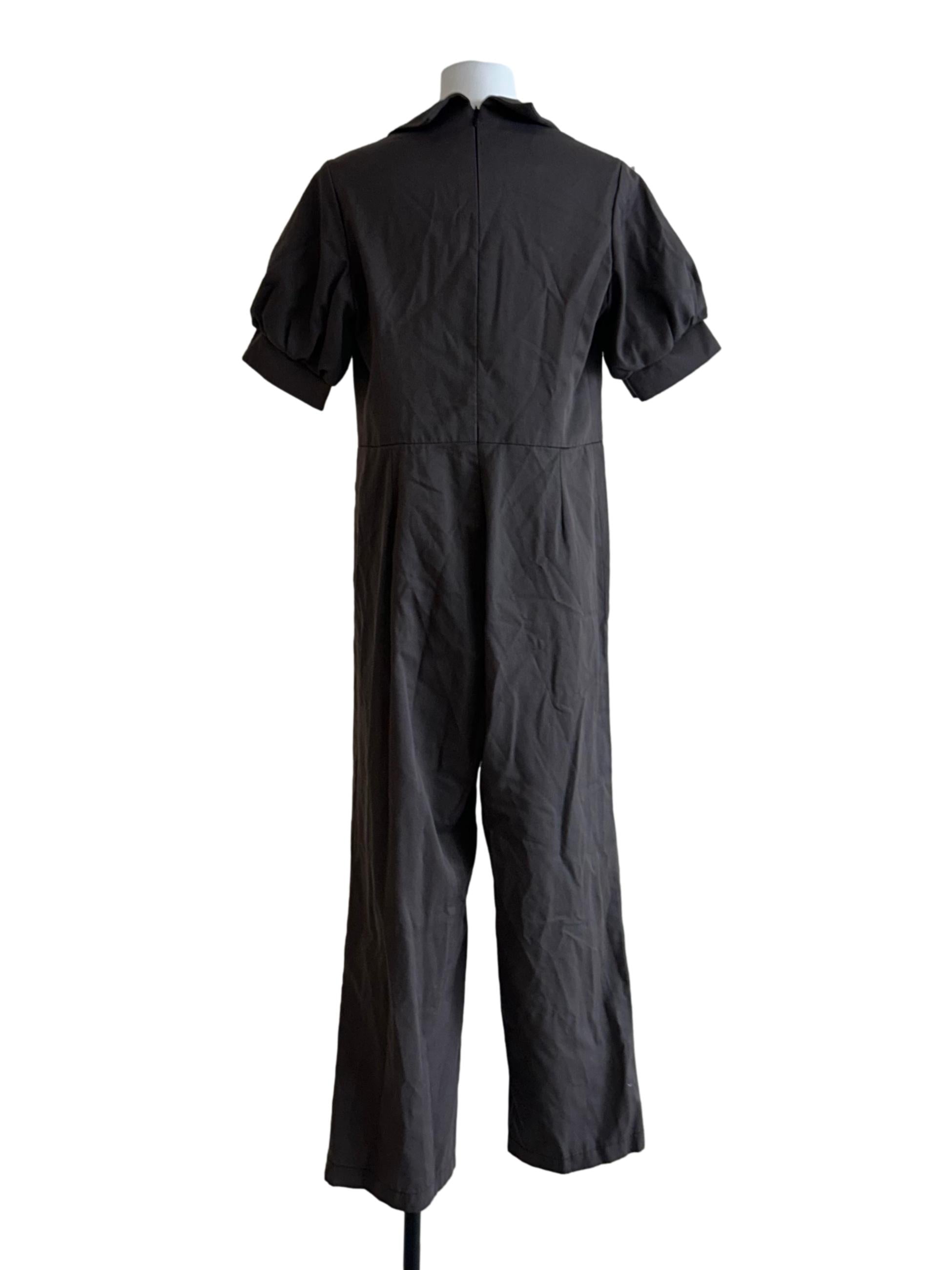 Ash Grey Short Sleeves Jumpsuits