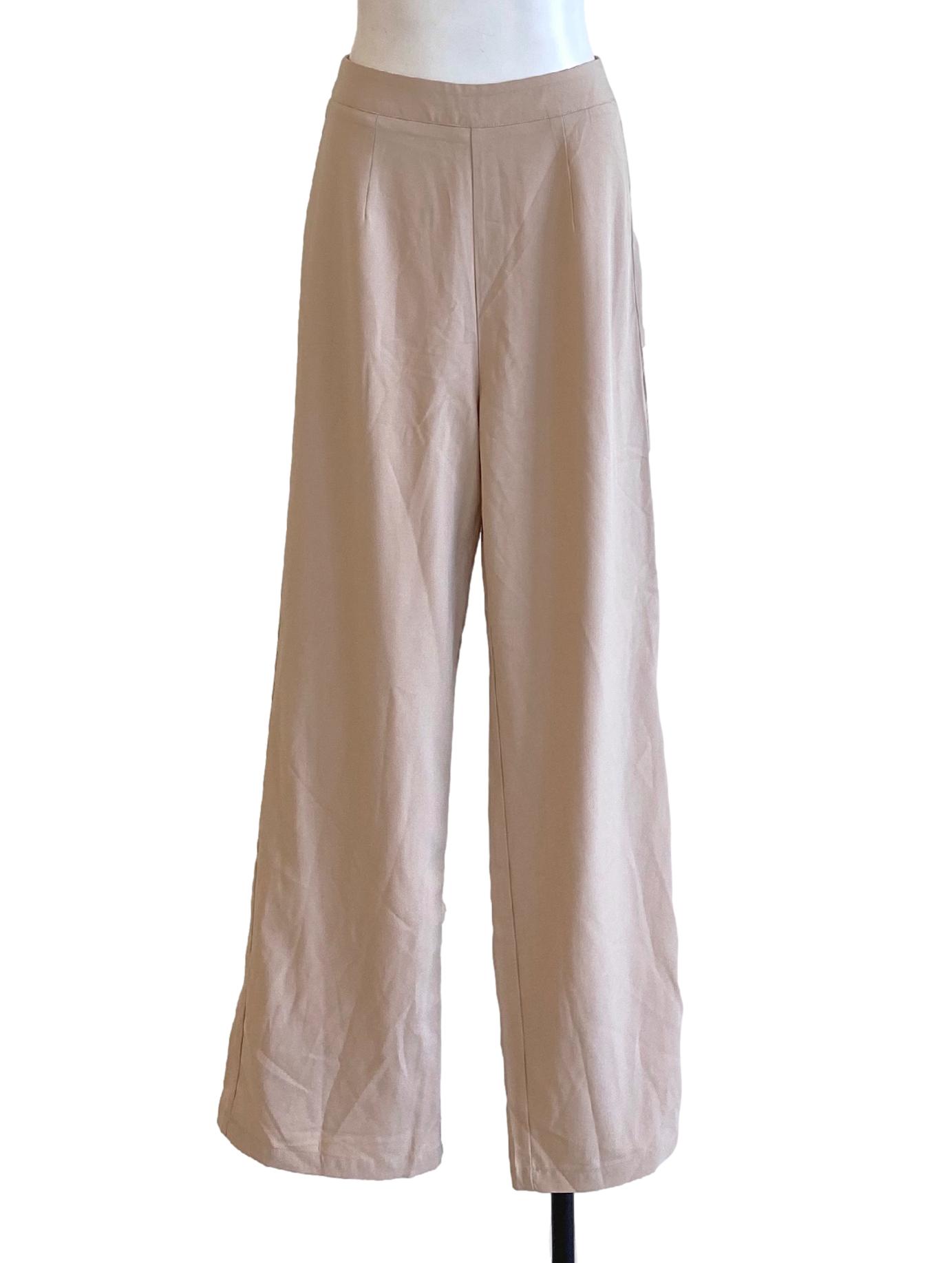 Sepia Brown Zip Up Loose Slack Pants