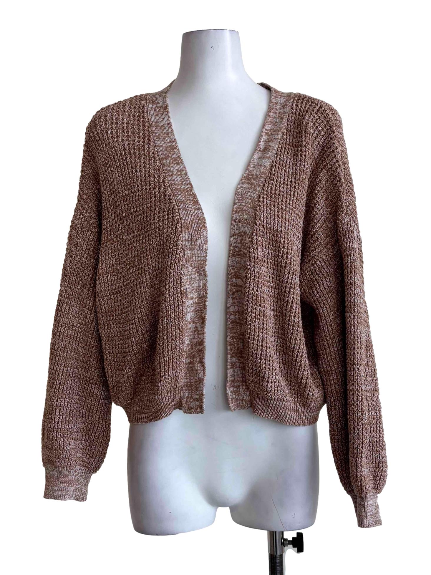 Brown Knitted Cardigan