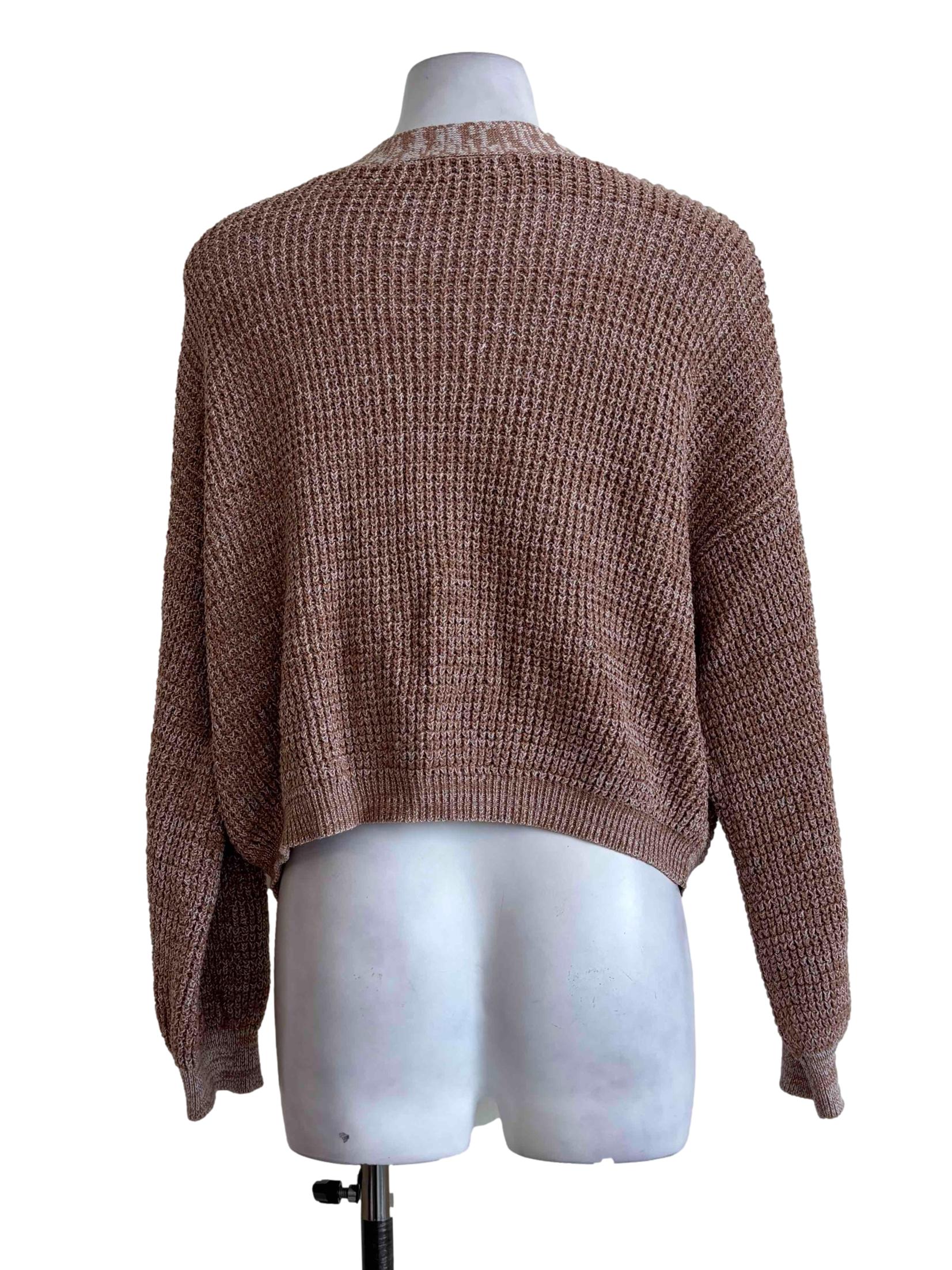 Brown Knitted Cardigan