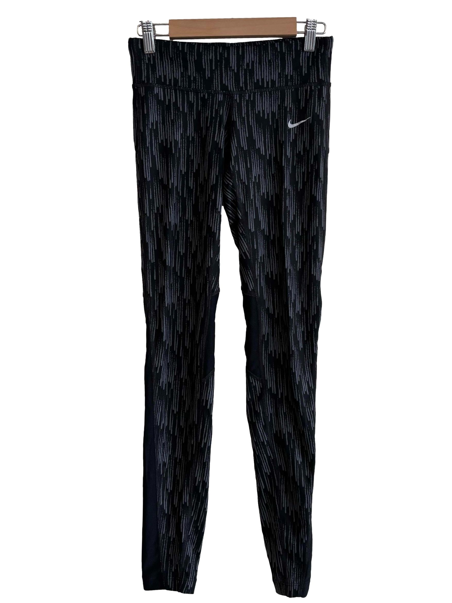 Black And Grey Printed Leggings