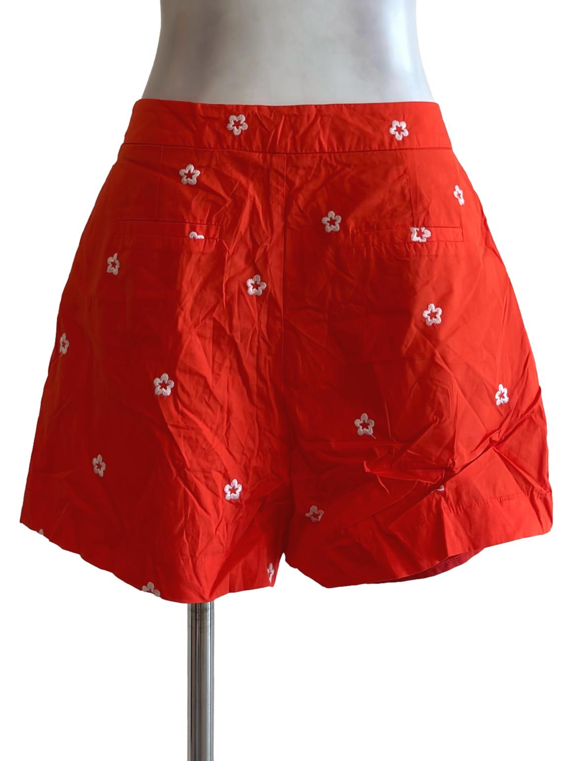 Dragon Orange Flower Embroidery Short LB
