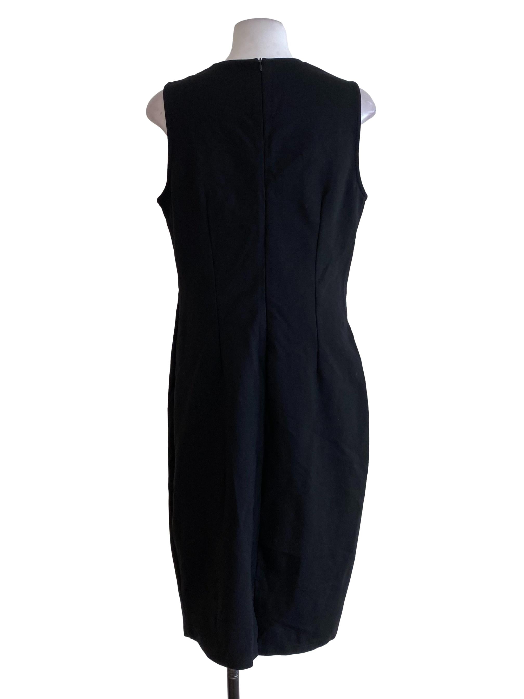 Black Grey Middle Sheath Dress