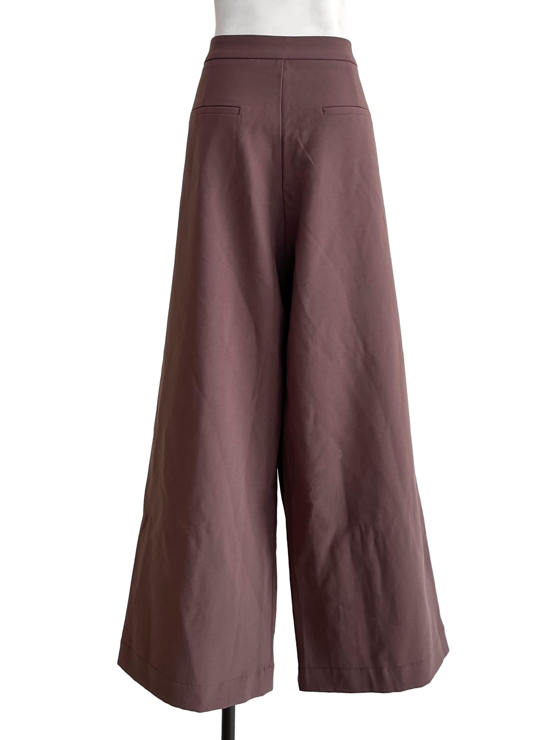 Coffee Brown Wide Leg Pants