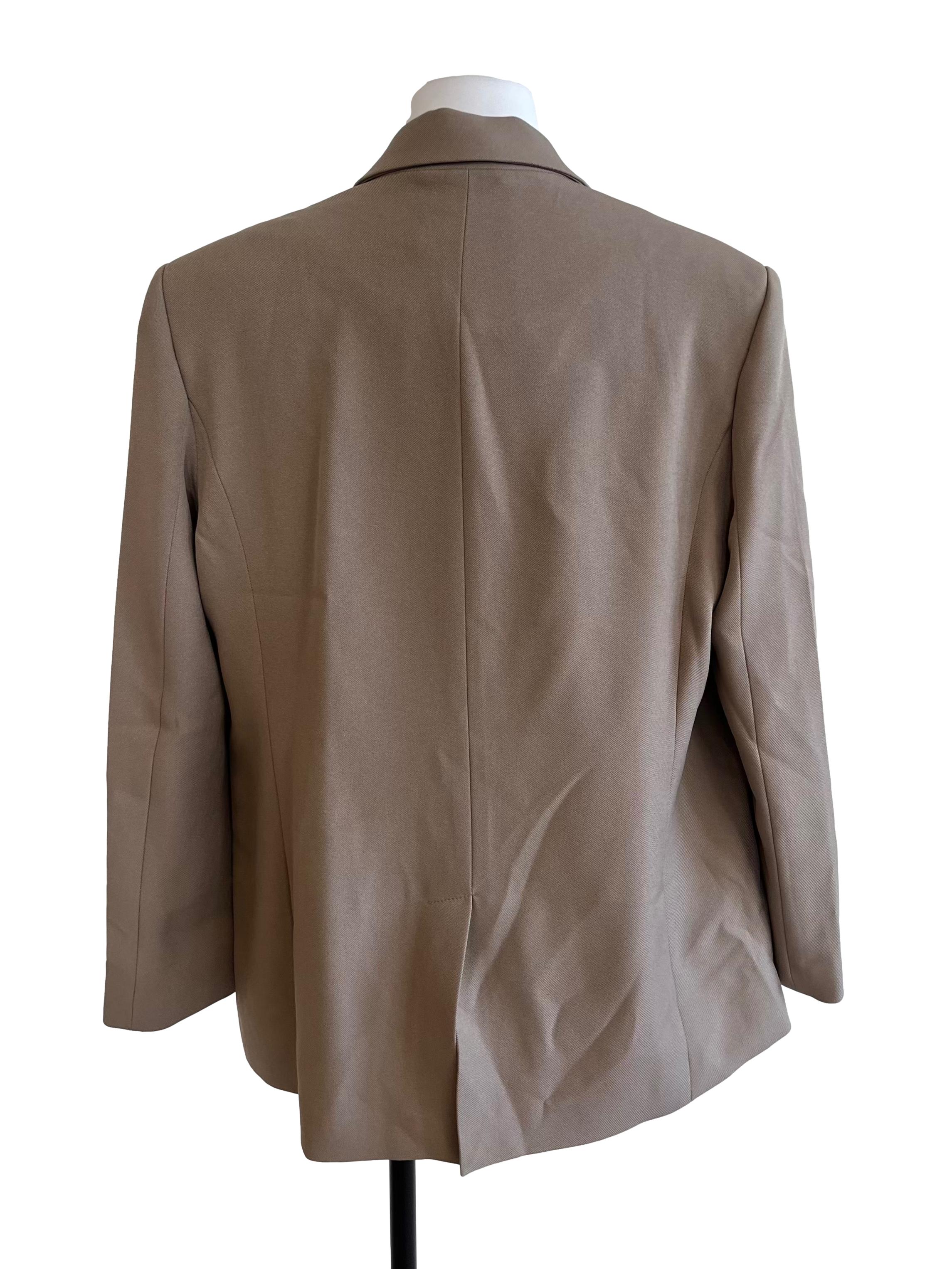 Sepia Brown Front Pocket Blazer