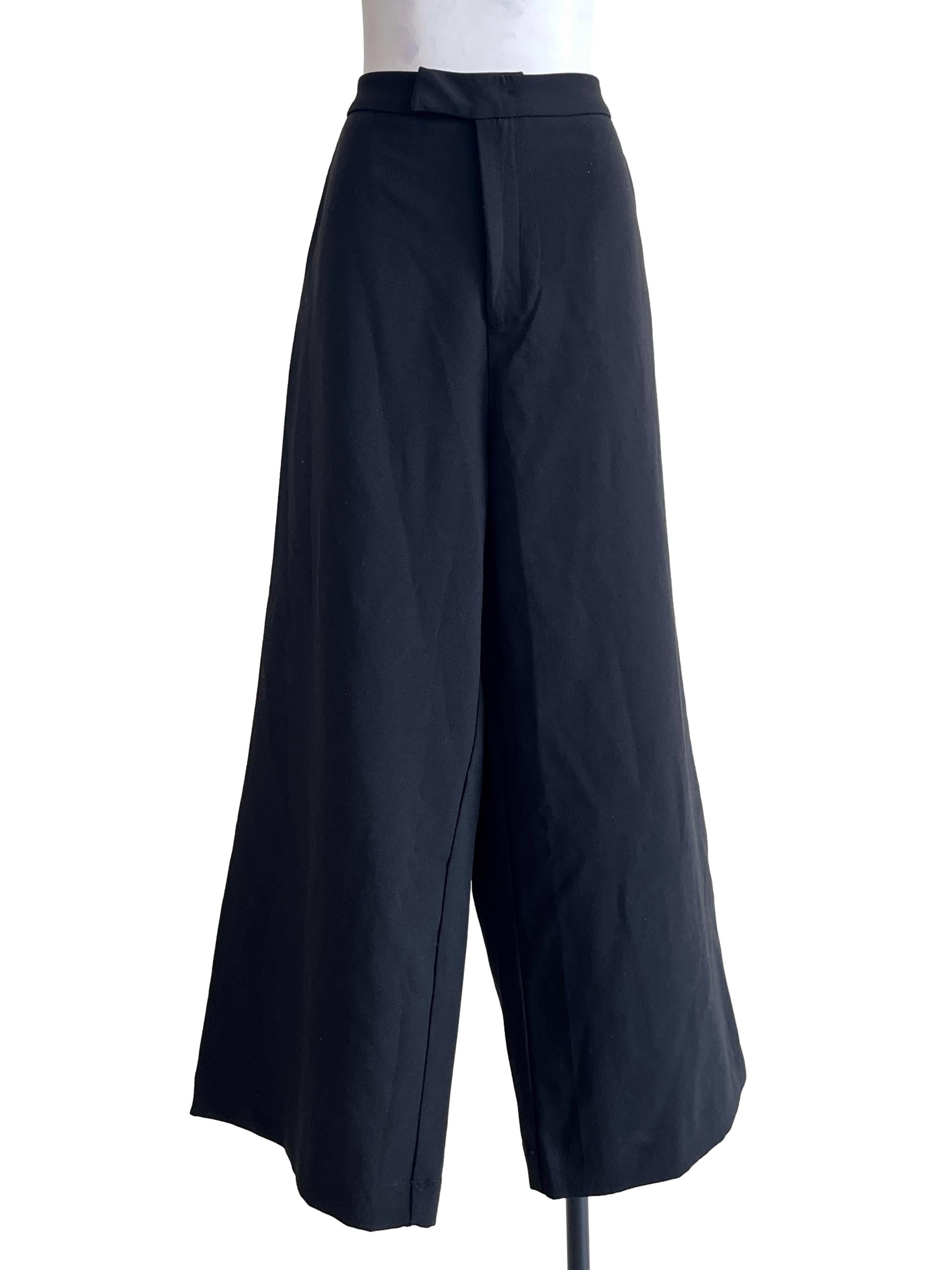 Pitch Black Wide Leg Pants