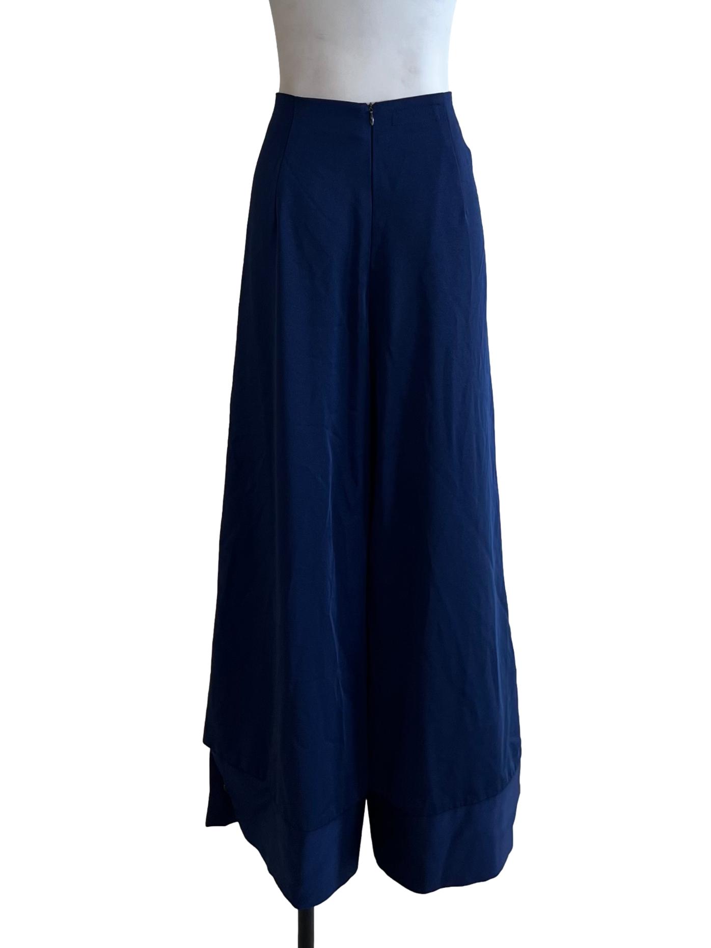 Navy Blue High Waisted Formal Pants