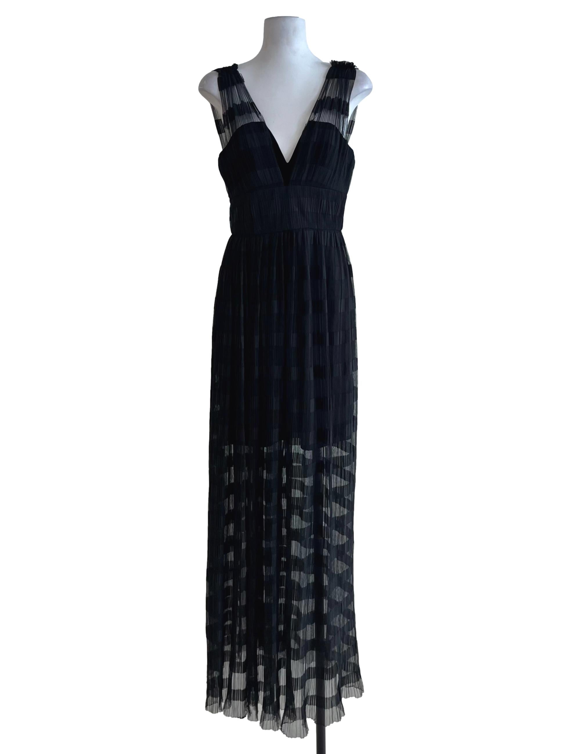 Black Lace A-Line Dress