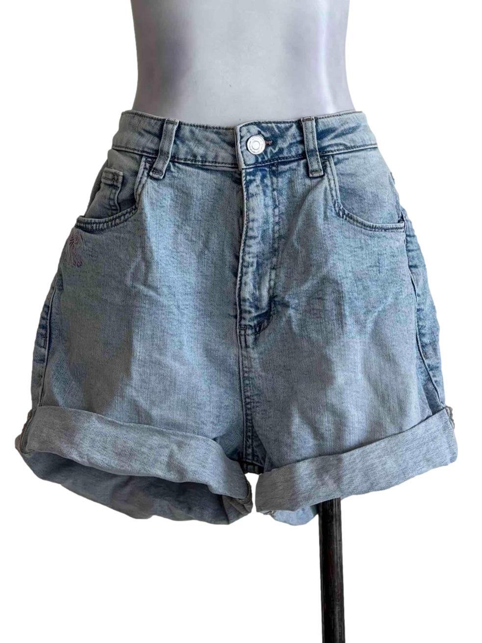 Light Denim Jean Shorts