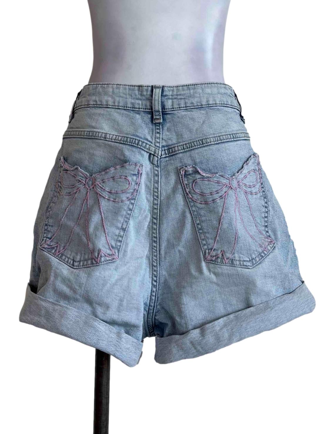 Light Denim Jean Shorts