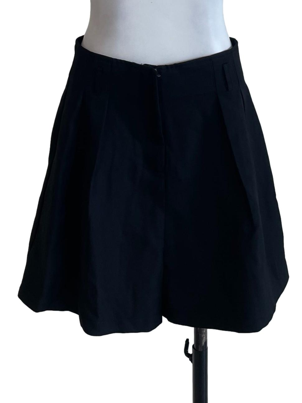 Black Paneled Shorts