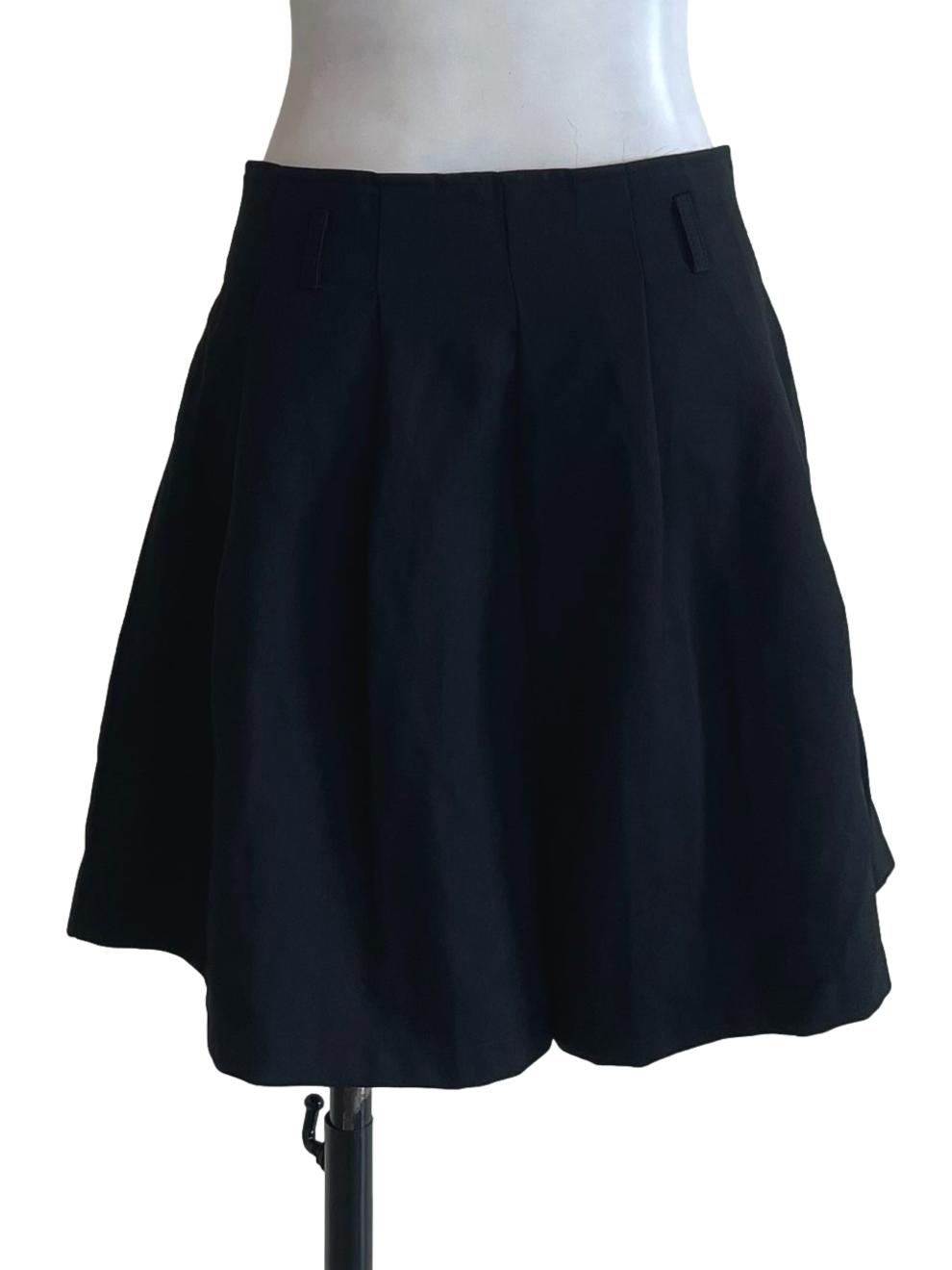 Black Paneled Shorts
