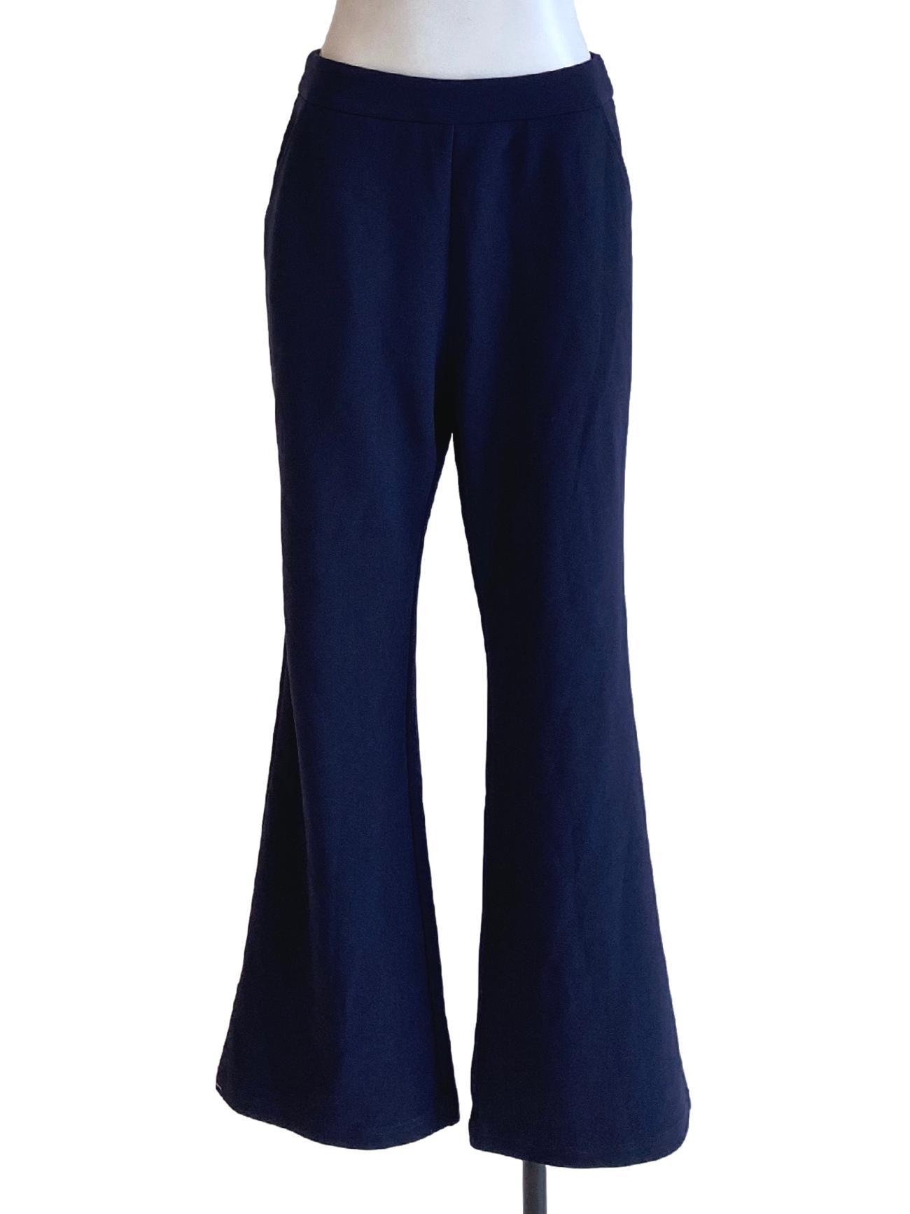 Midnight Blue High Waisted Sailor Pegged Pants