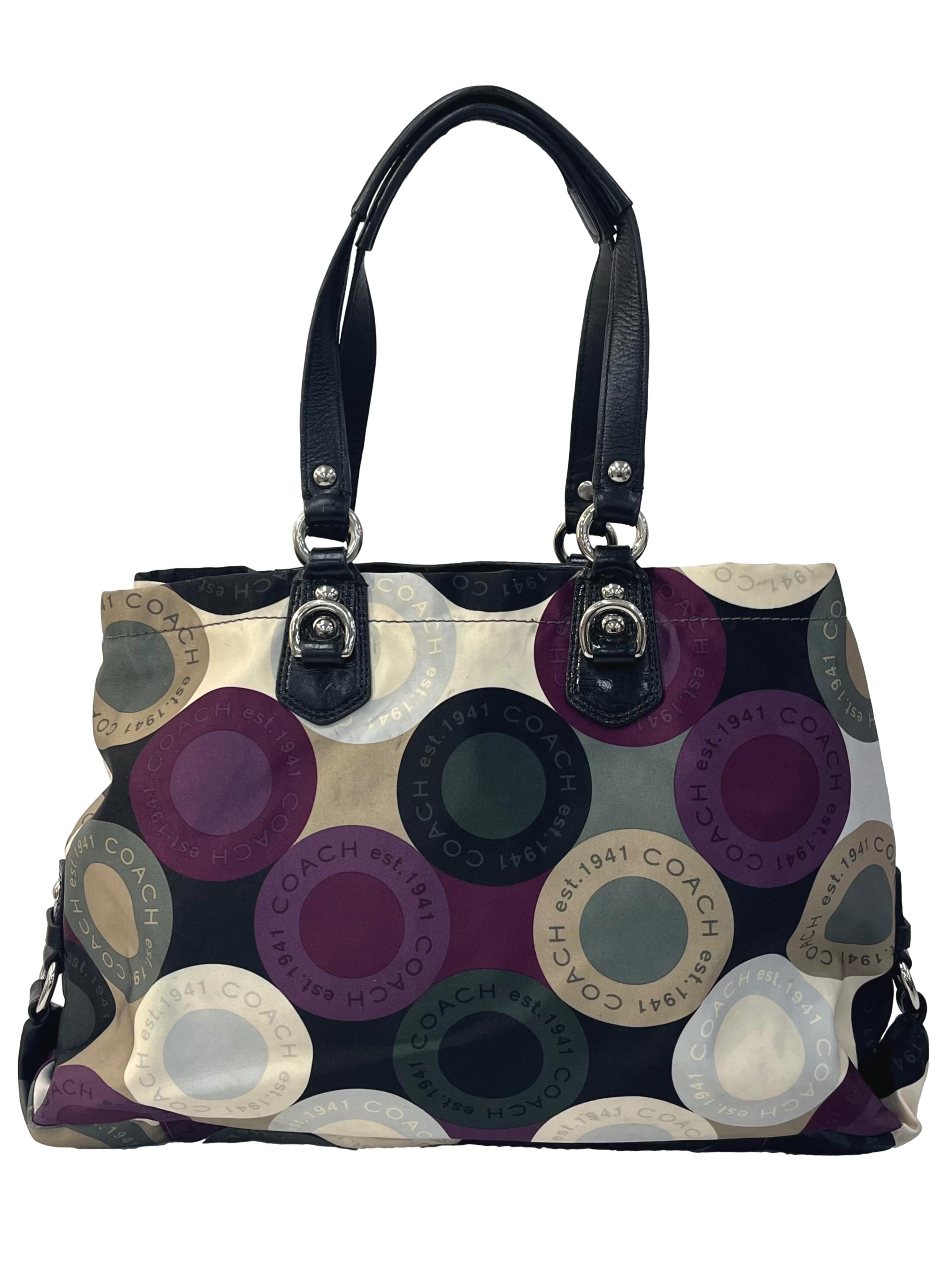 Vintage Ashley Scarf Print Satin Tote Bag
