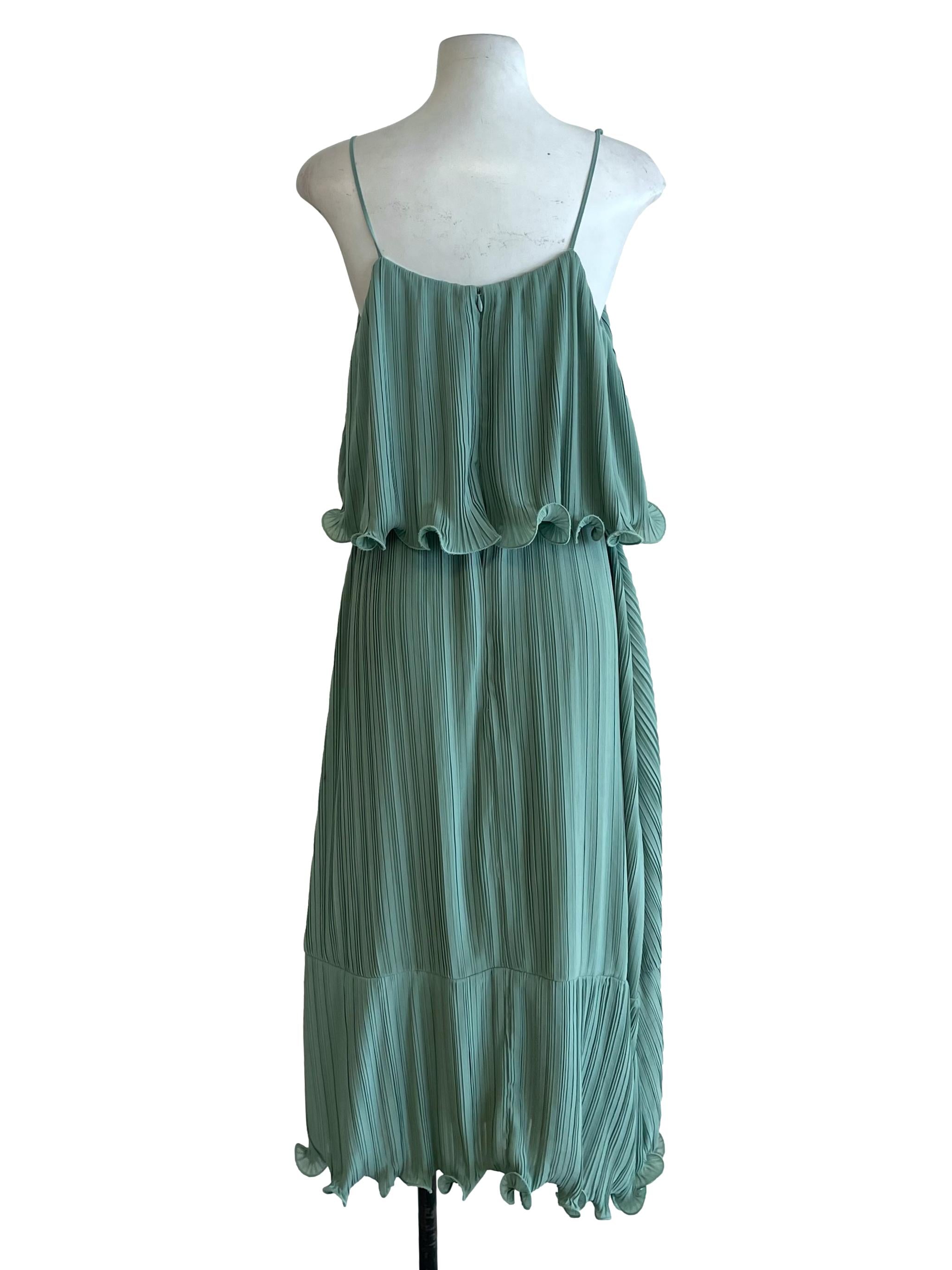 Fern Wavy Accordion Dress