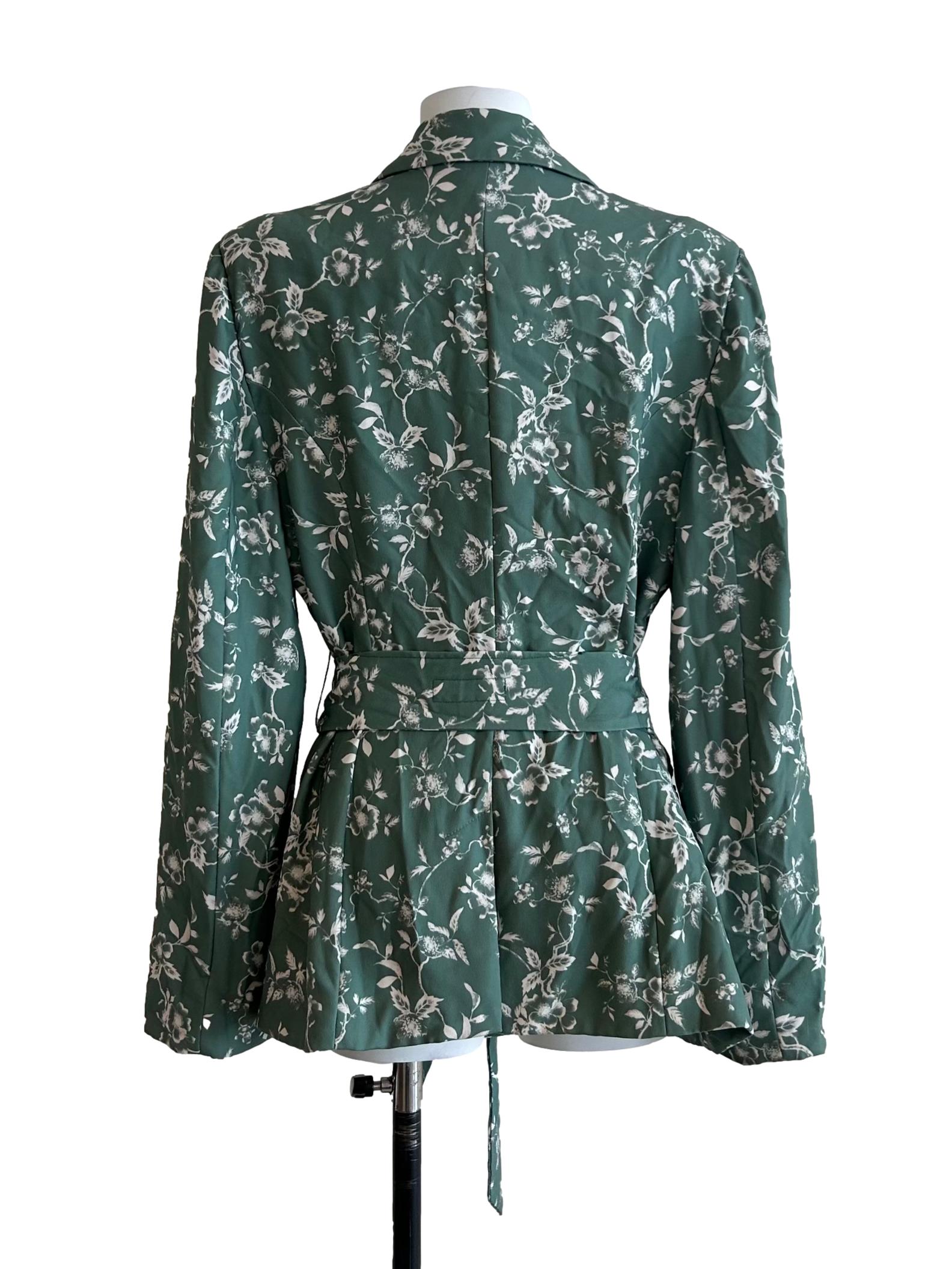 Fern Green Floral Blazer